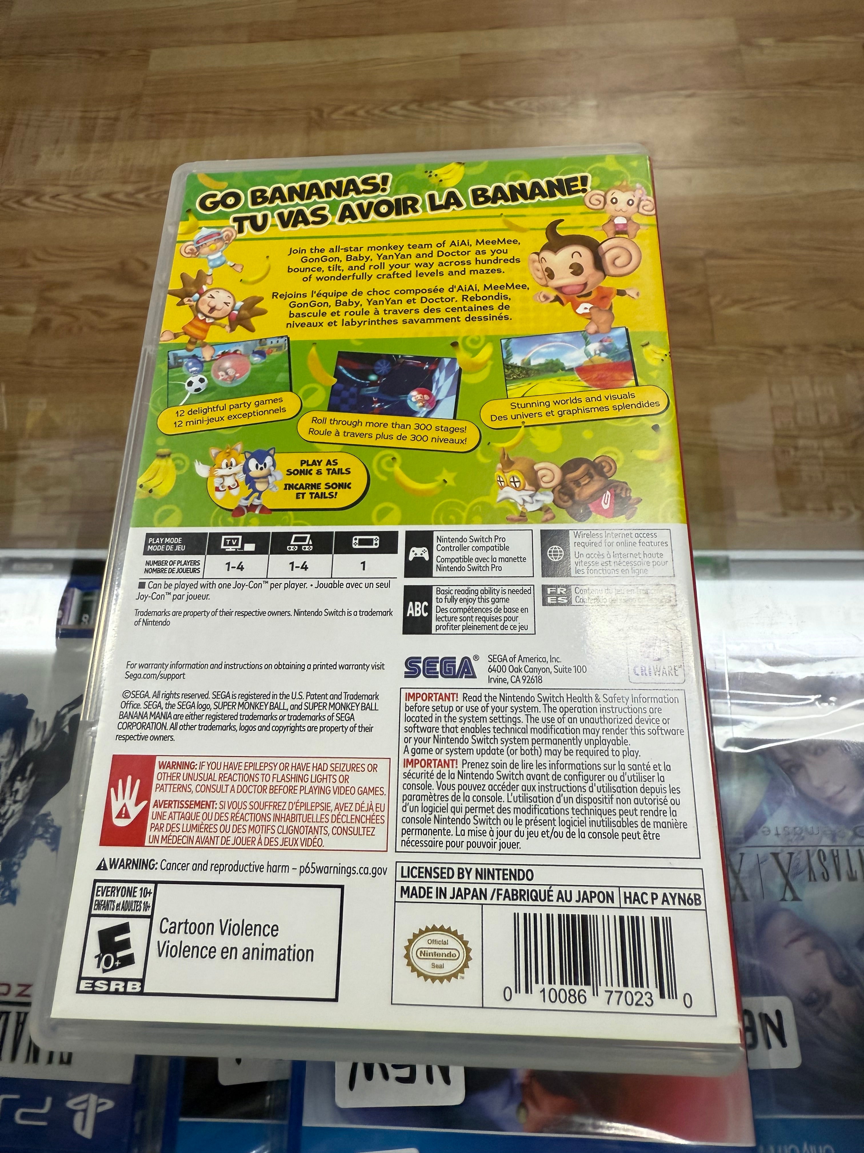 Super Monkey Ball Banana Mania
