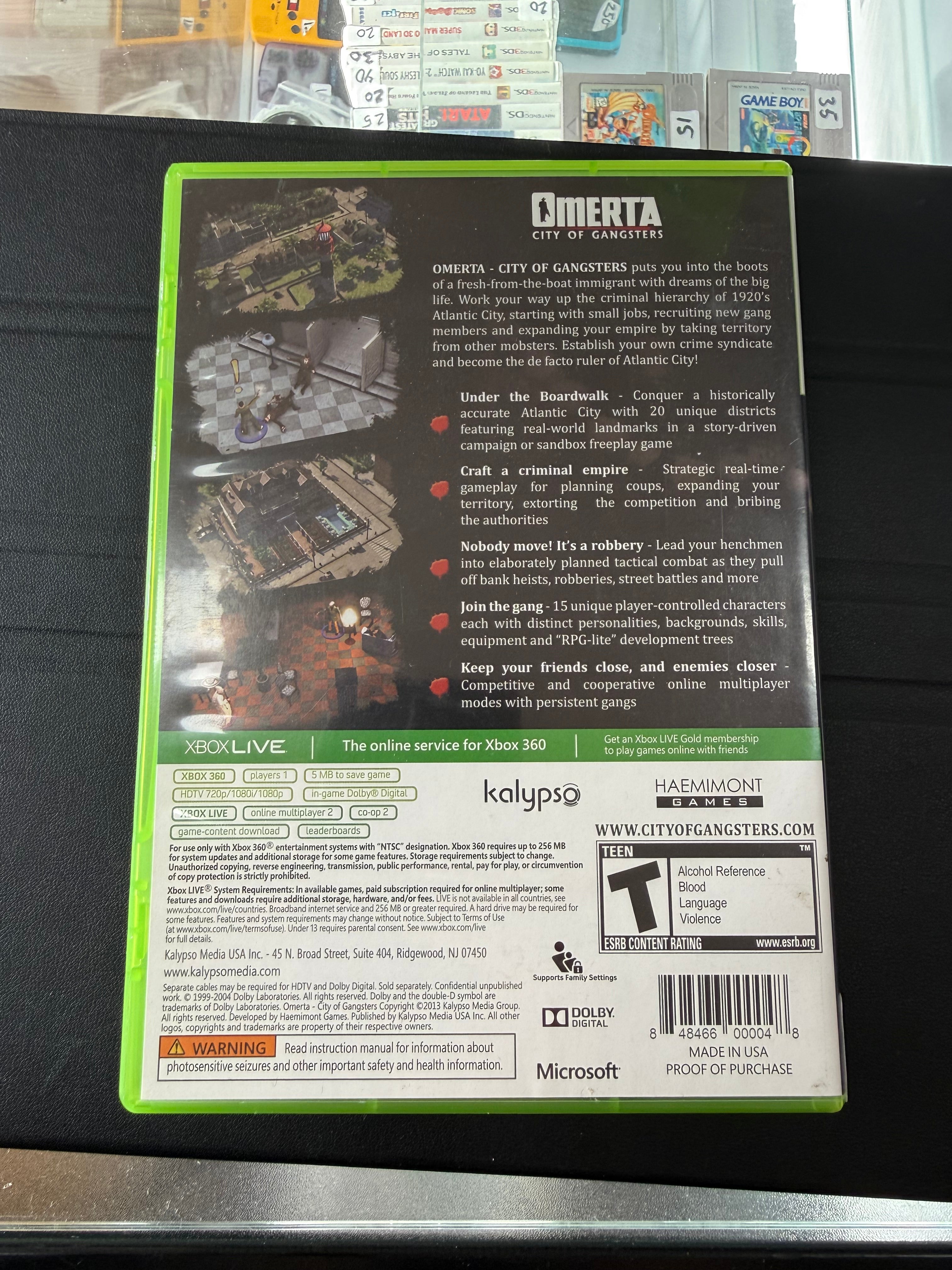Omerta City Of Gangsters