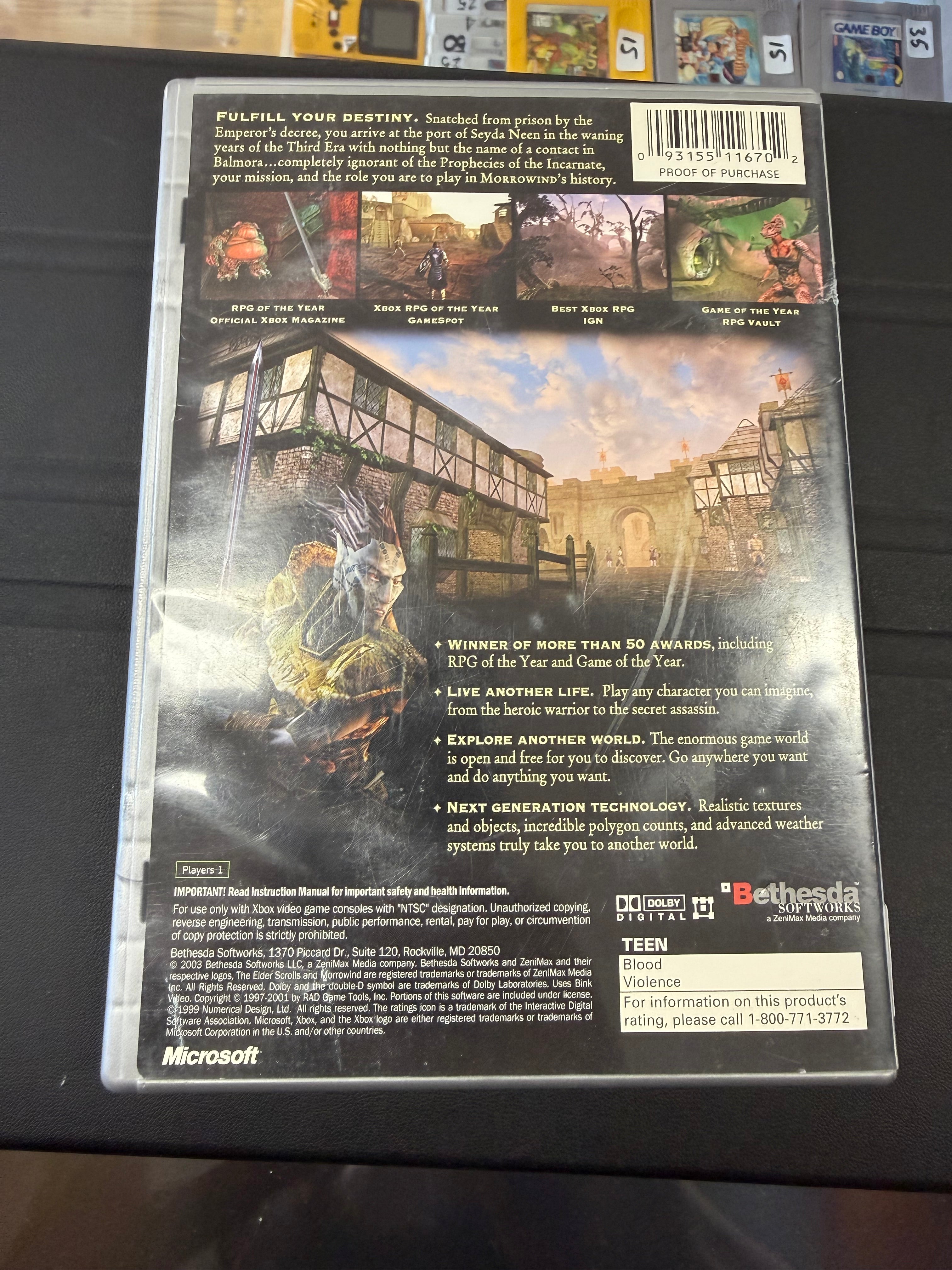 Elder Scrolls III Morrowind [Platinum Hits]