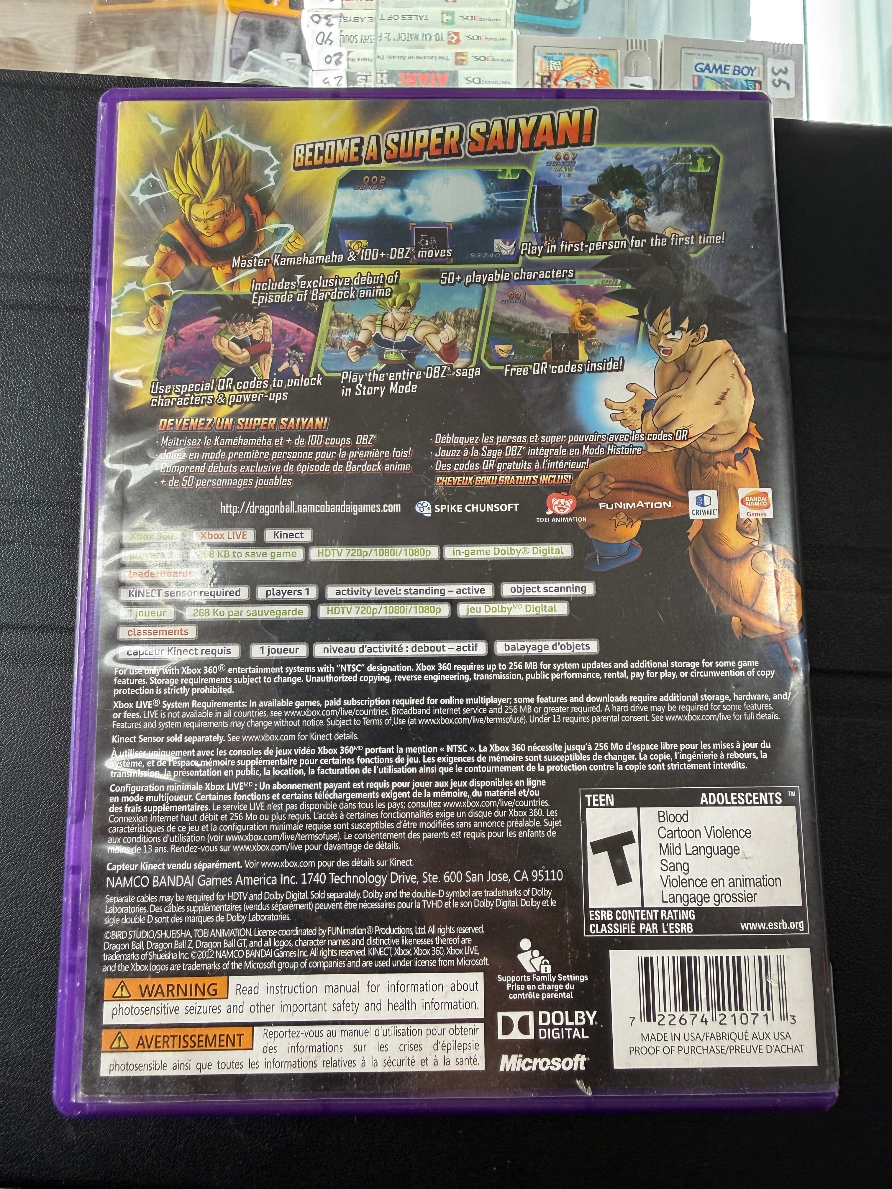 Dragon Ball Z For Kinect