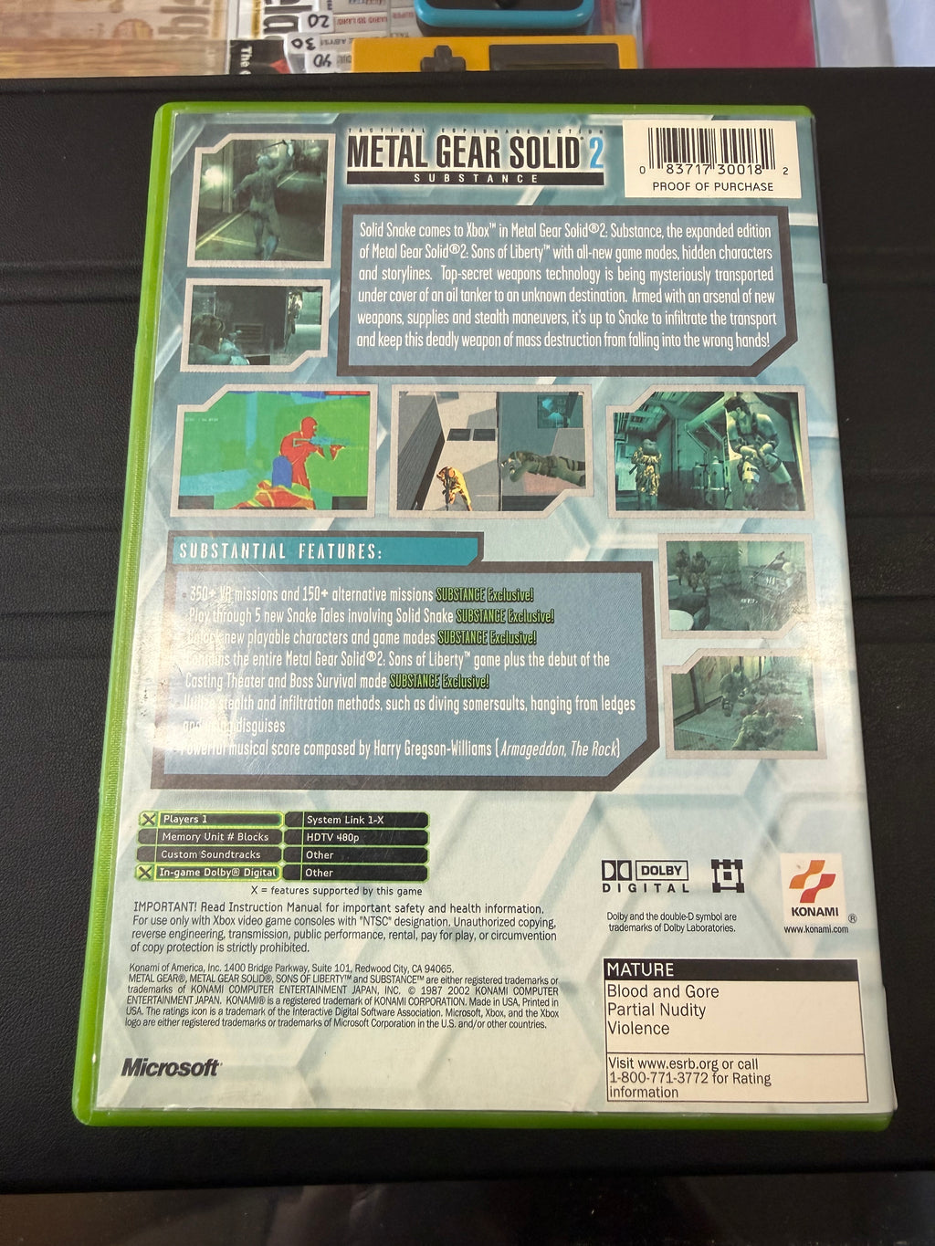 Metal Gear Solid 2: Substance