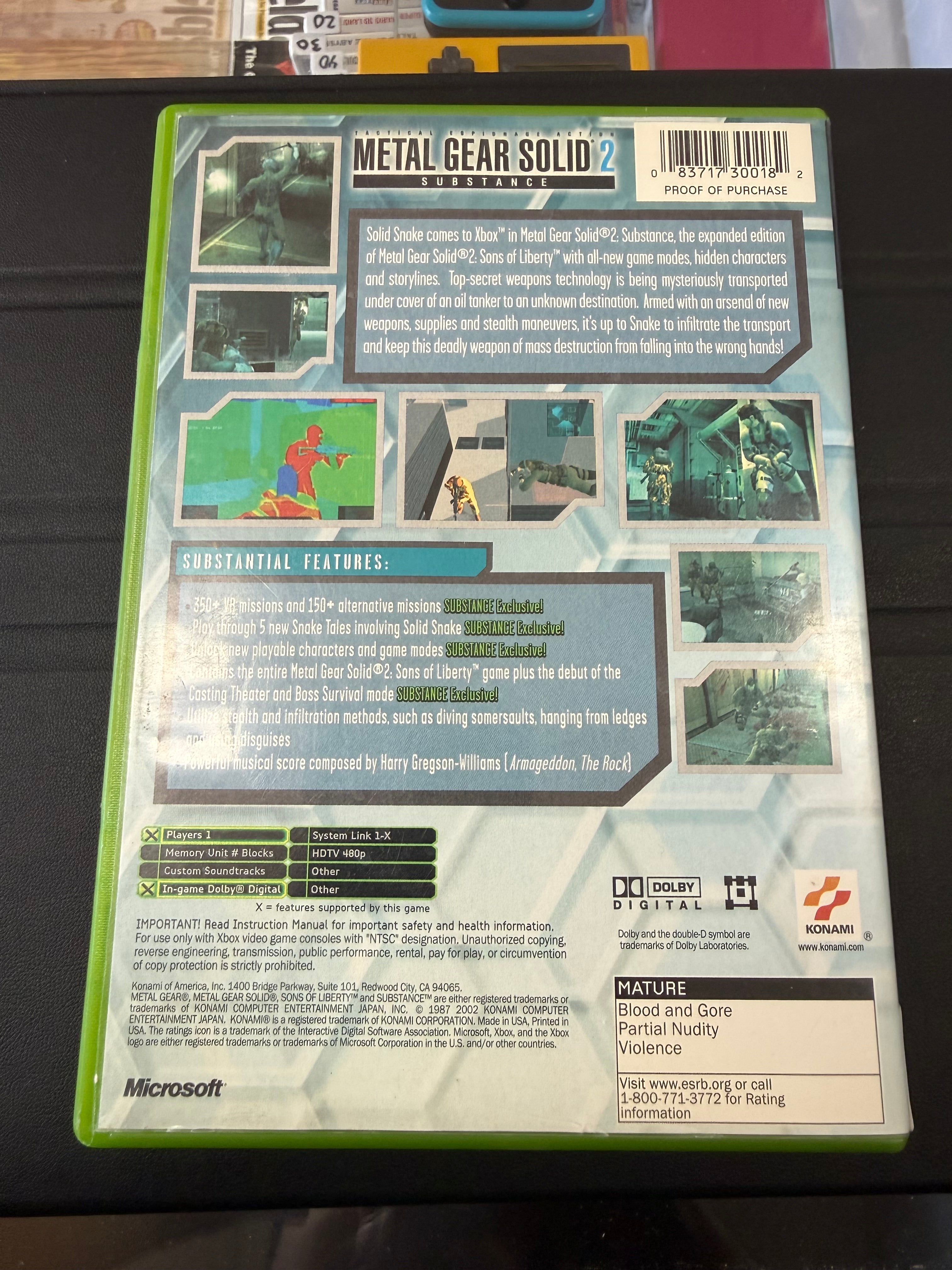 Metal Gear Solid 2: Substance