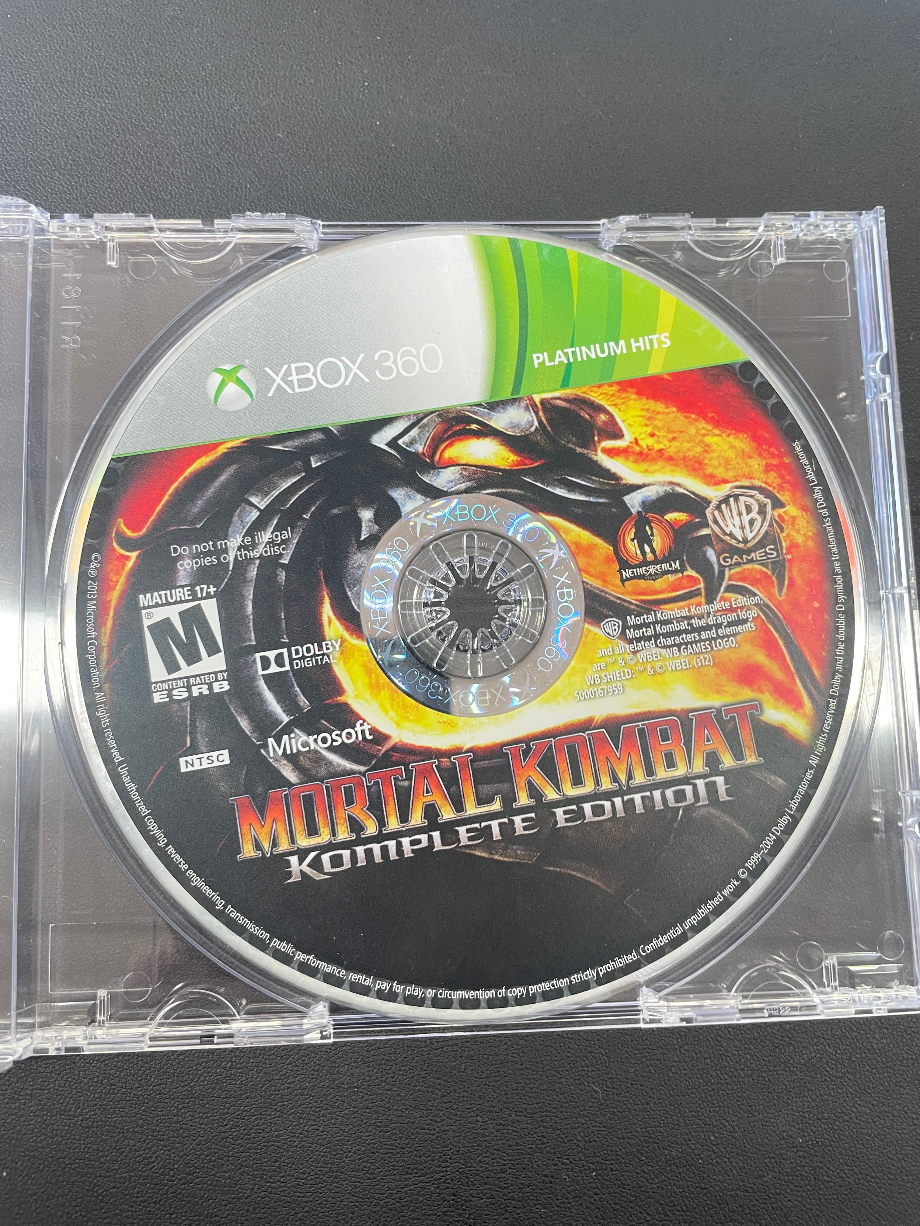 Mortal Kombat Komplete Edition Platinum Hits