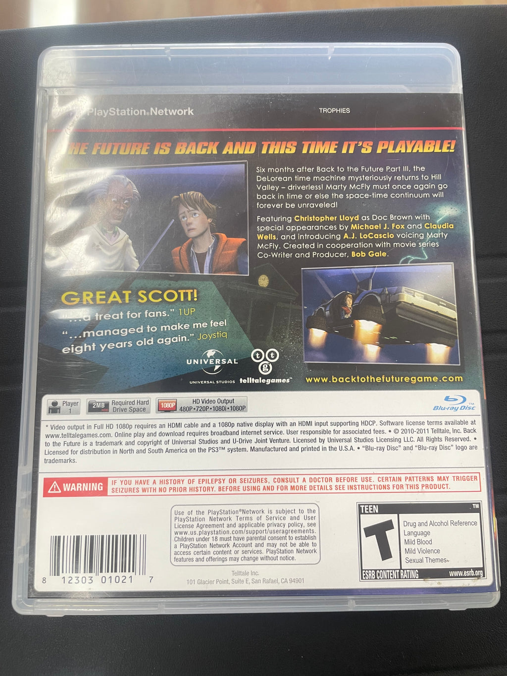 Back to the future the game