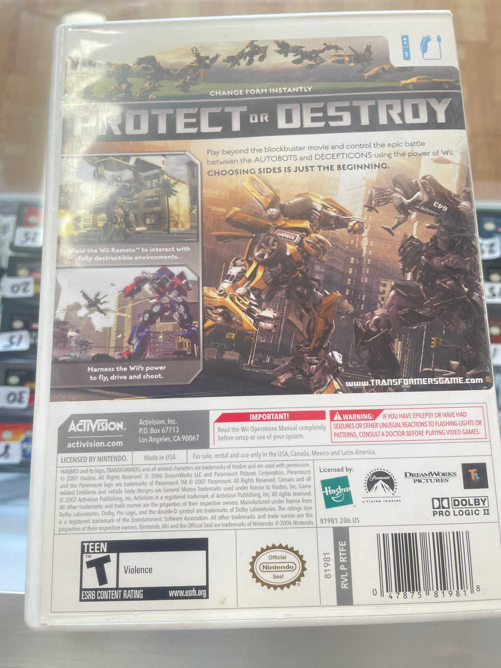 Transformer The Game
