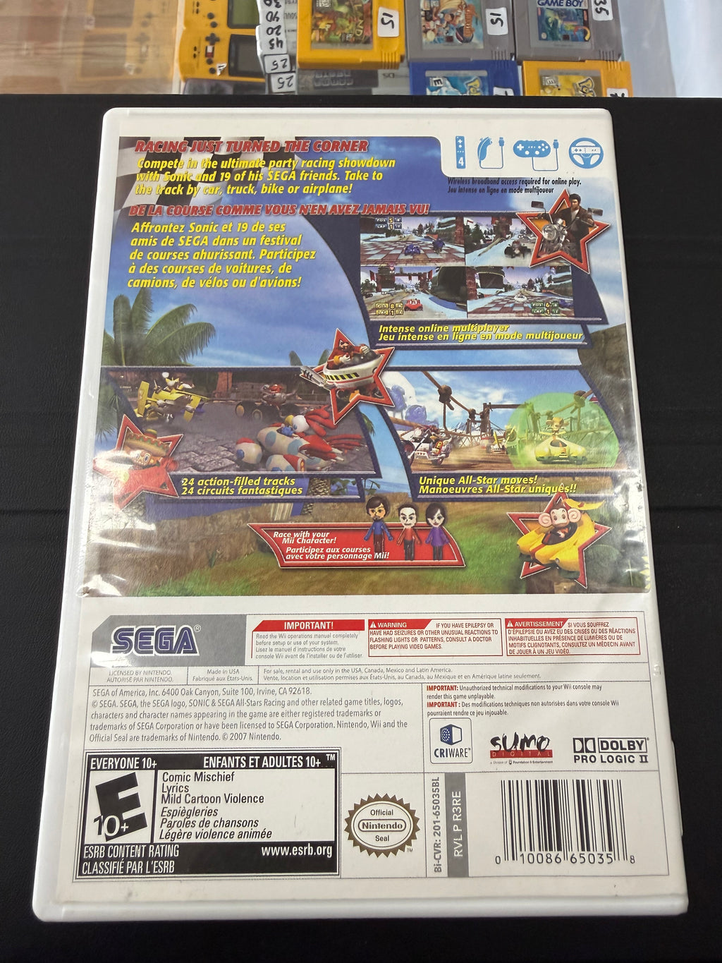 Sonic Sega All-Stars Racing