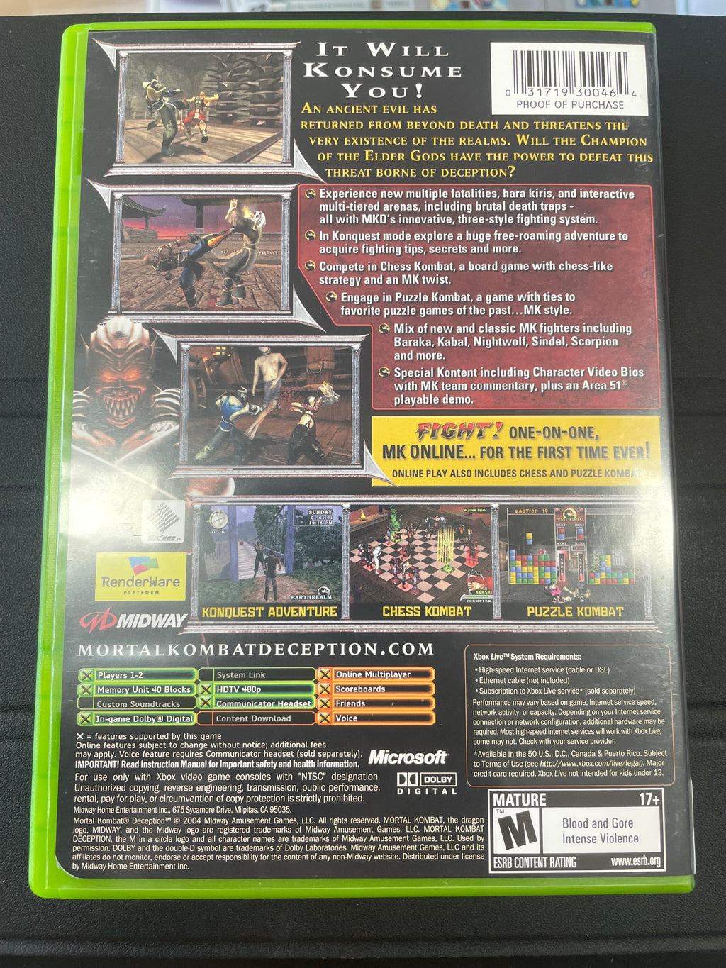 Mortal kombat Deception