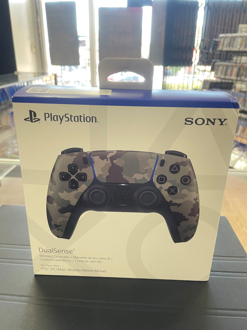 PlayStation 5 dual Sense gray camouflage controller