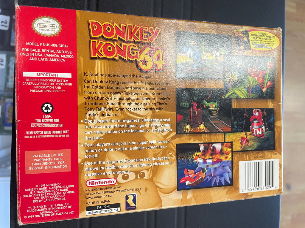 Donkey Kong 64 expansion Pak bundle