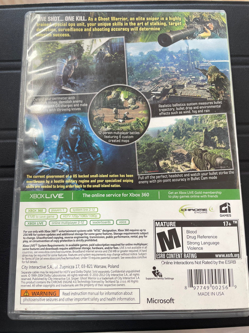 Sniper ghost warrior ( Platinum Hits)