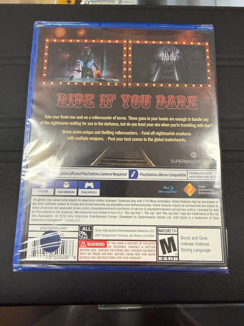 Until Dawn: Rush Of Blood