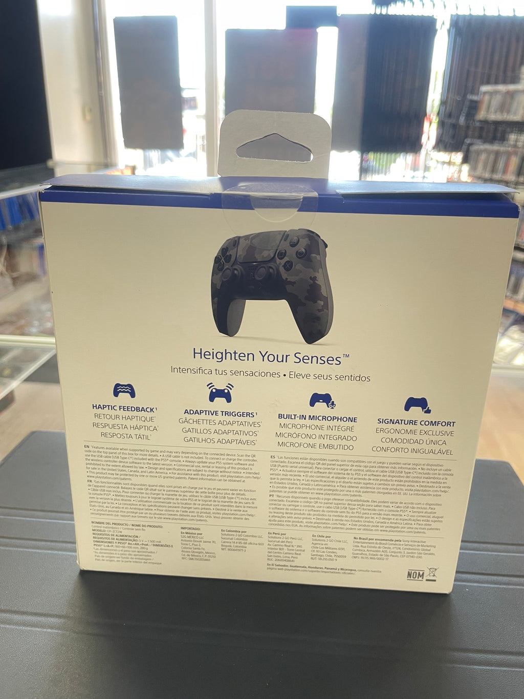 PlayStation 5 dual Sense gray camouflage controller