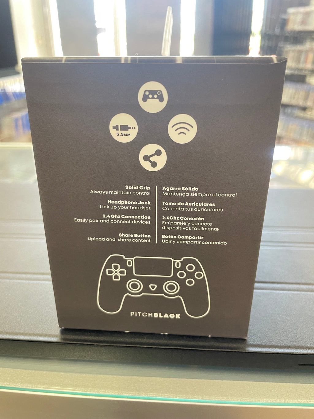 PlayStation 4 controller Pitch Black wireless ( Third party)