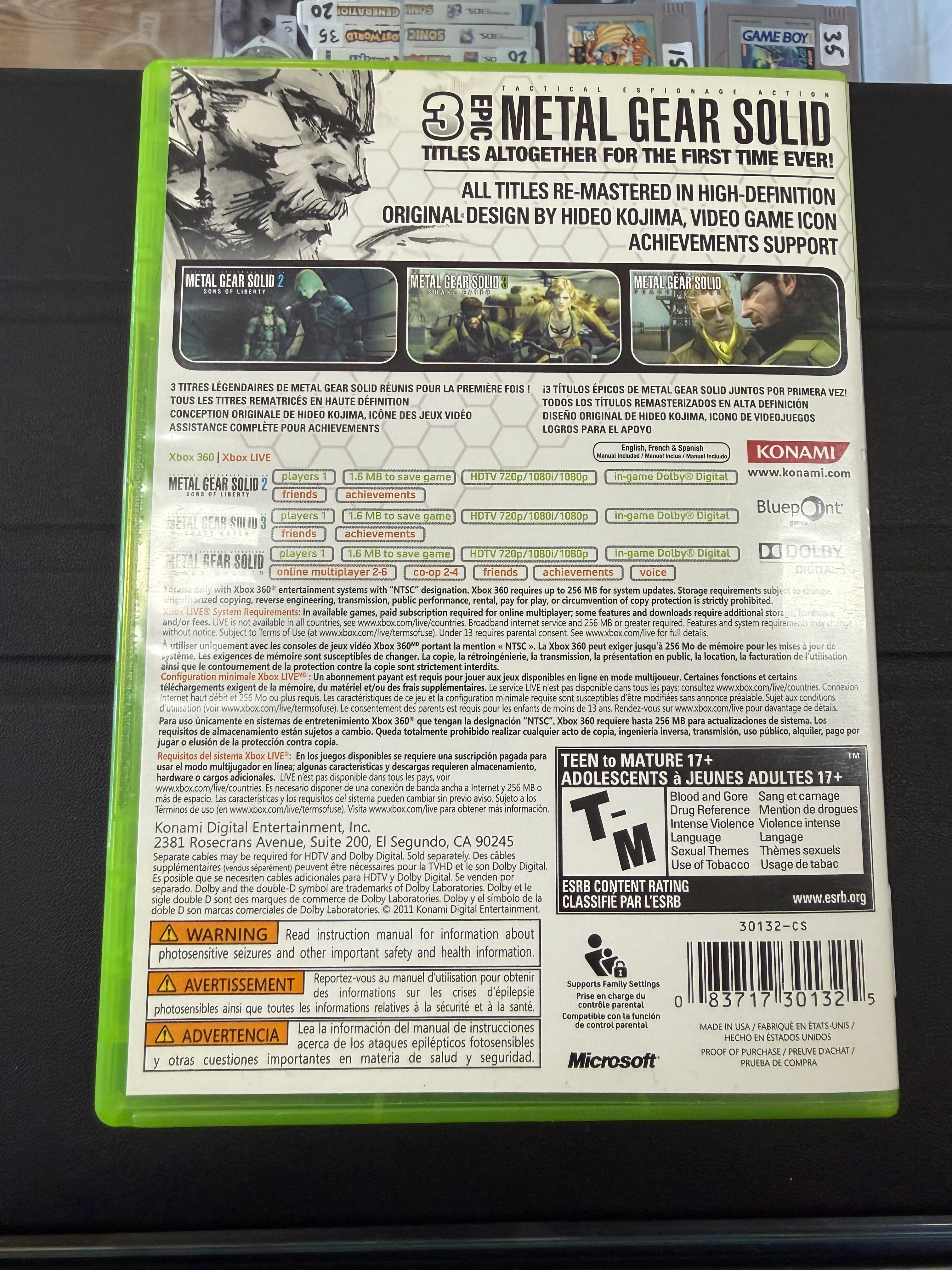 Metal Gear Solid HD Collection