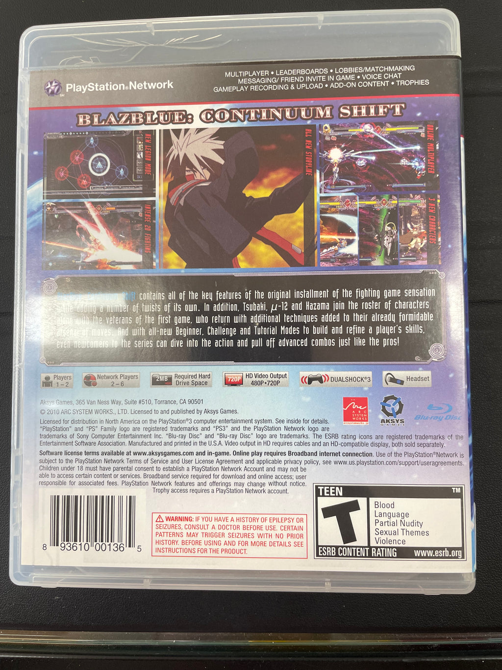 Blazblue Continuum shift