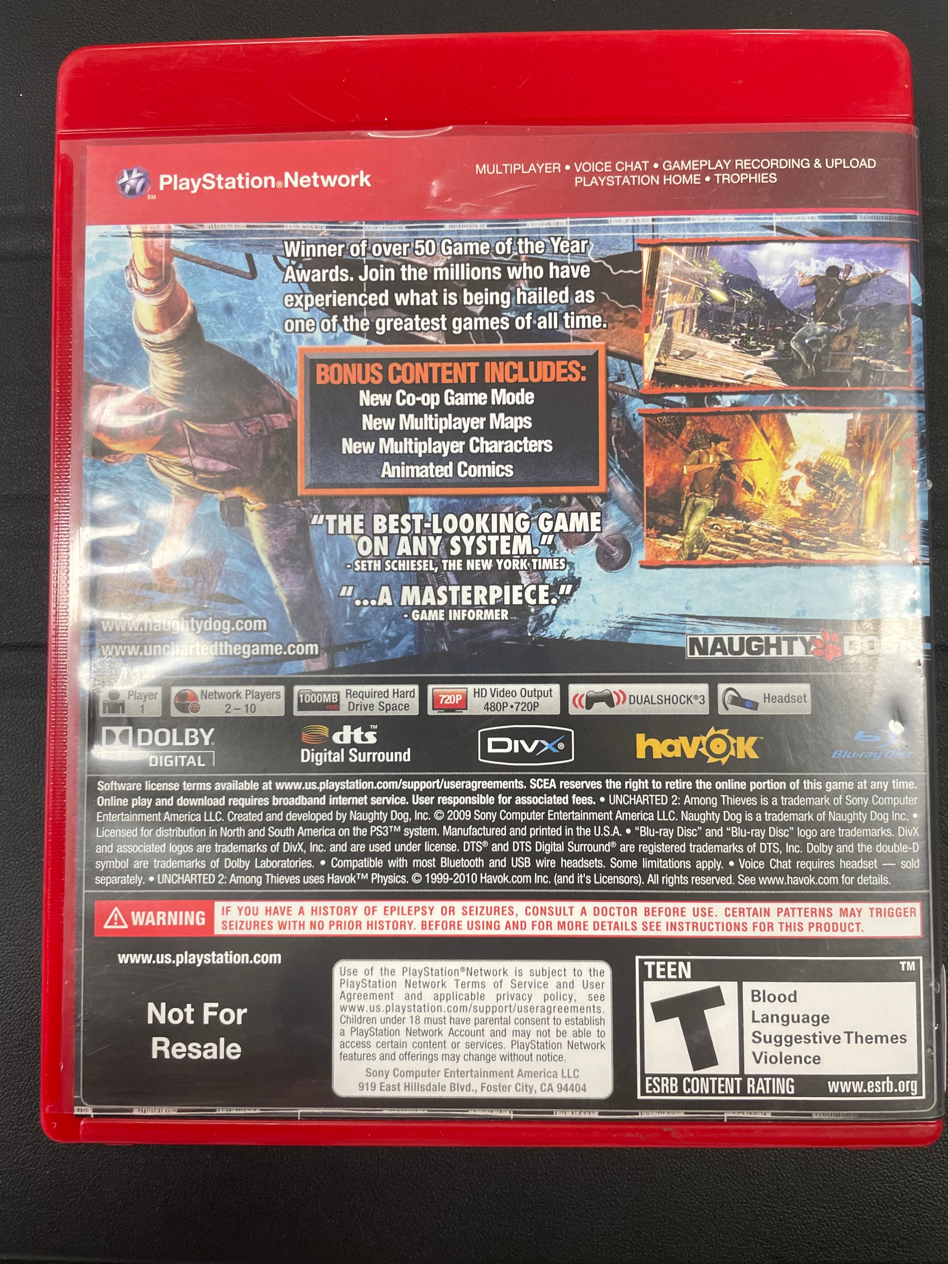 Uncharted 2: Among Thieves [Game of the Year Greatest Hits]