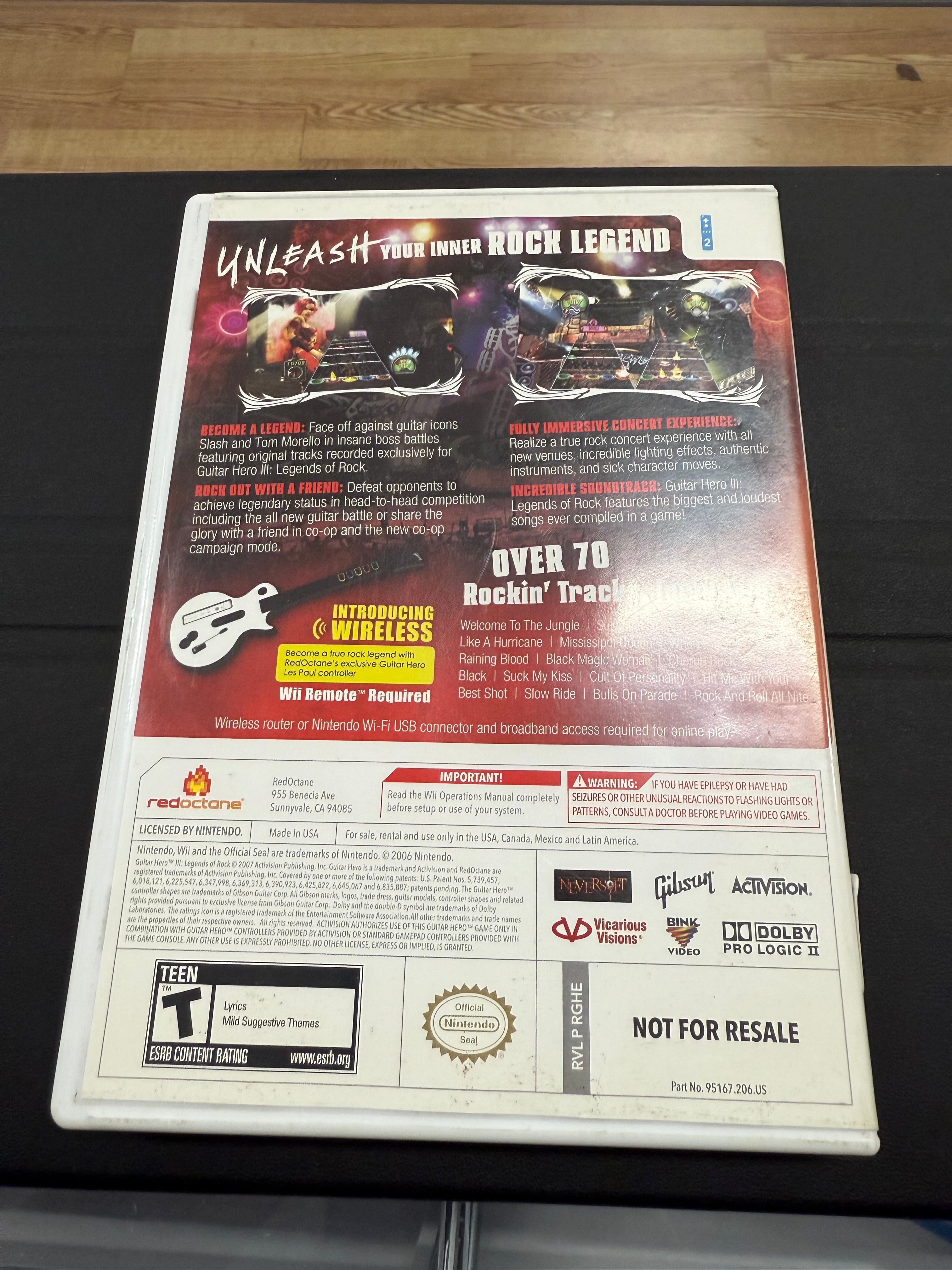 Guitar Hero III Legends Of Rock