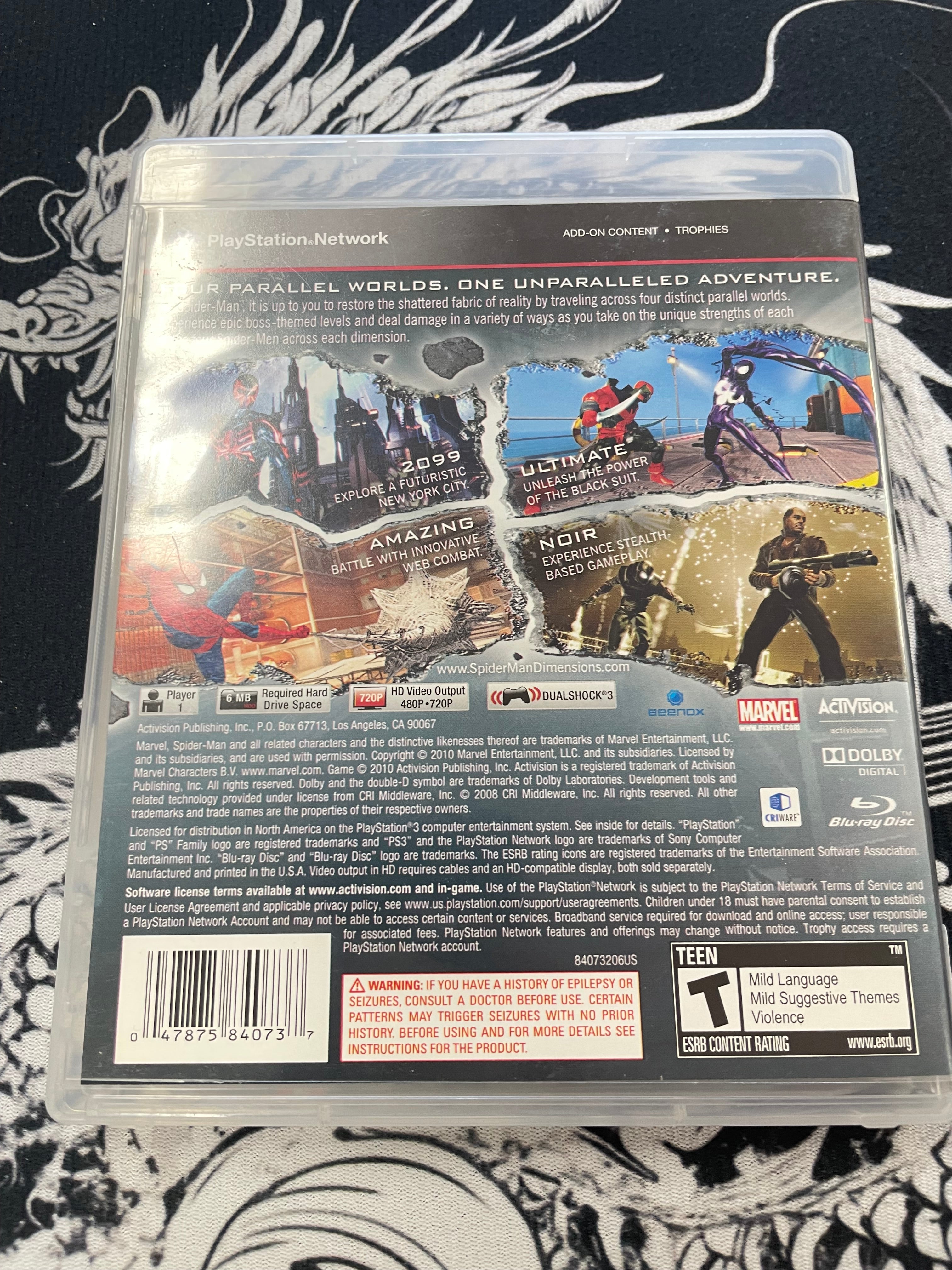 Spider man Shattered Dimensions