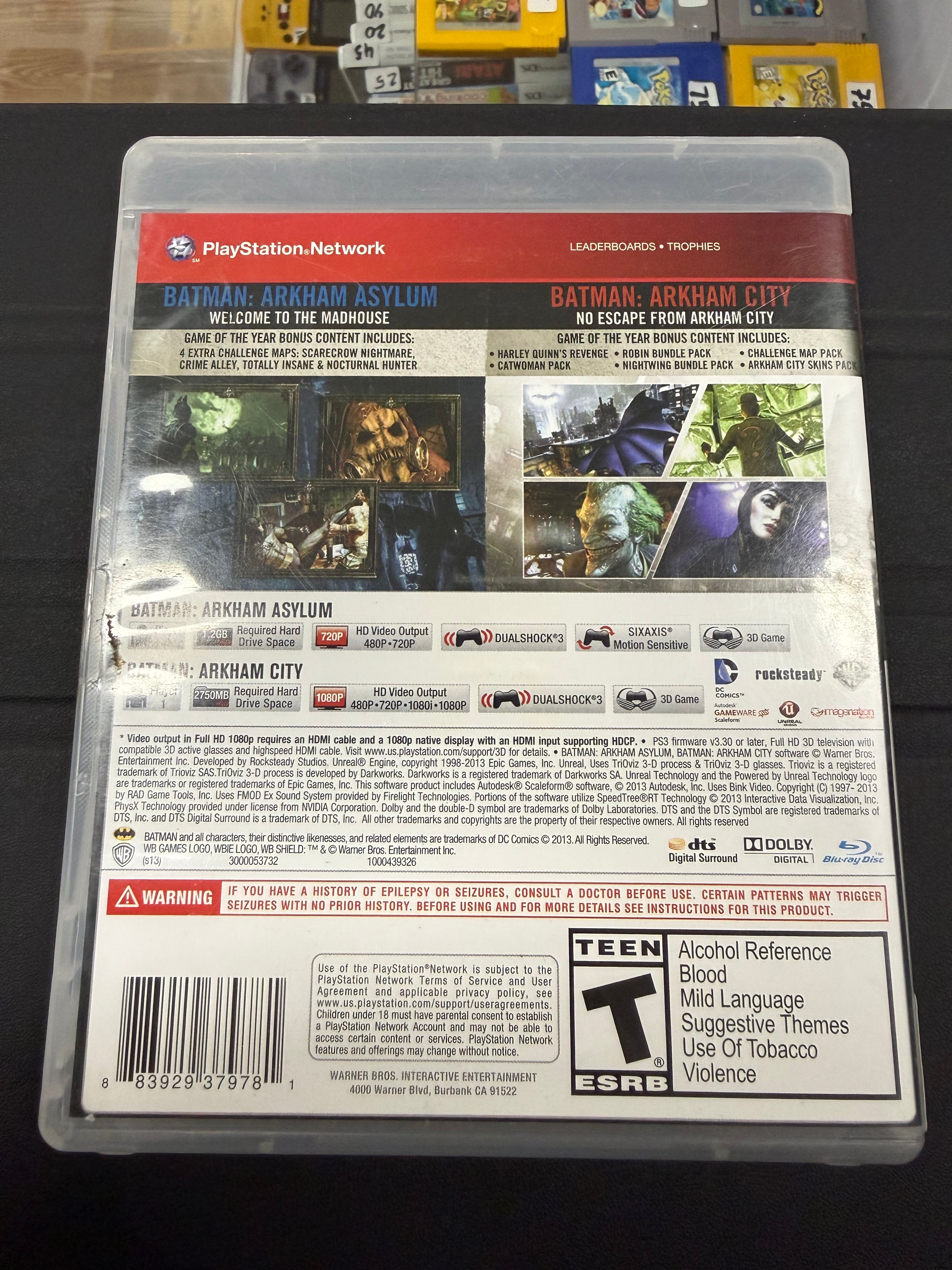 Batman Arkham Asylum/Batman Arkham City Dual Pack [Greatest Hits]