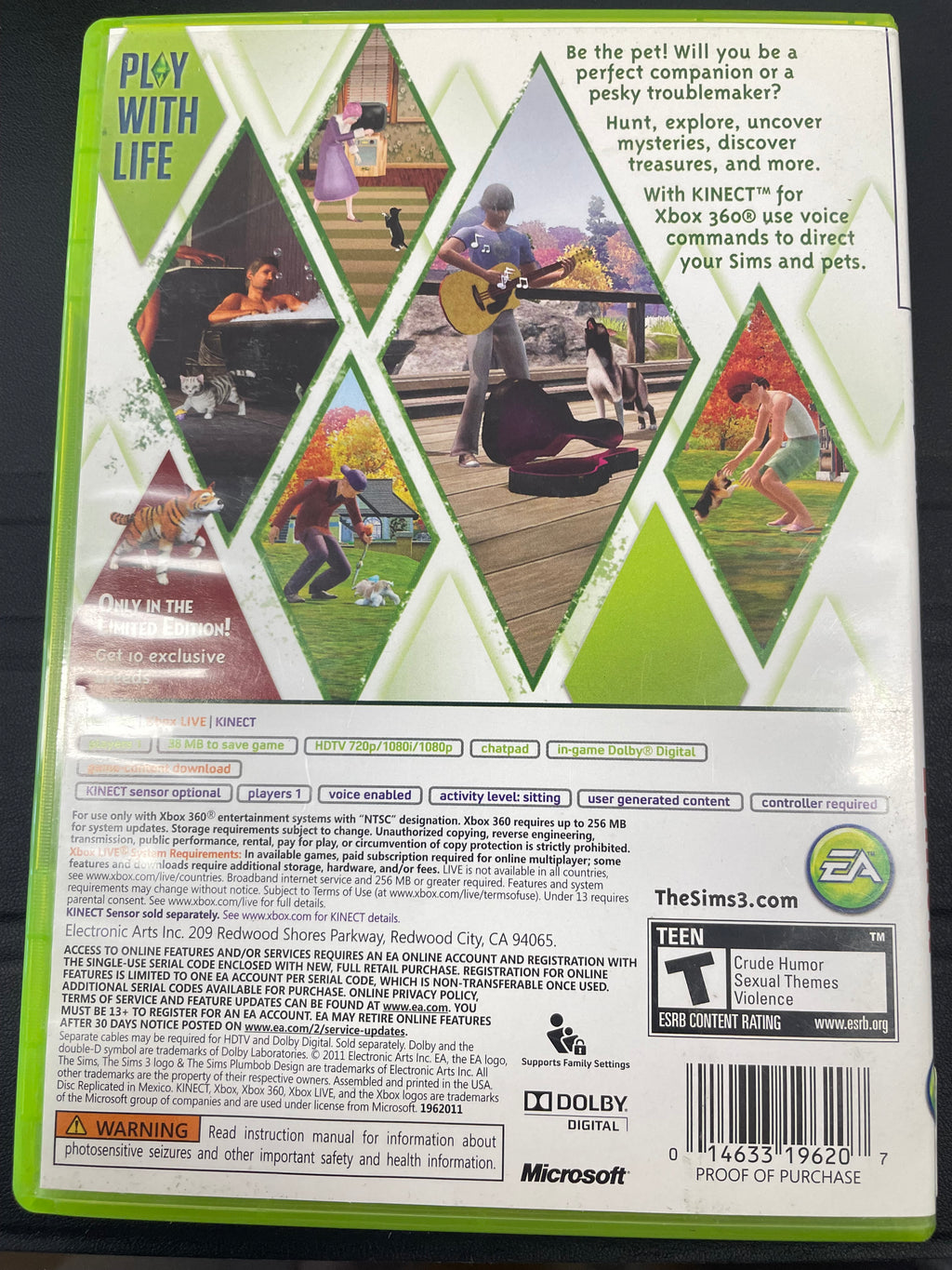 Sims 3 pets Limited edition