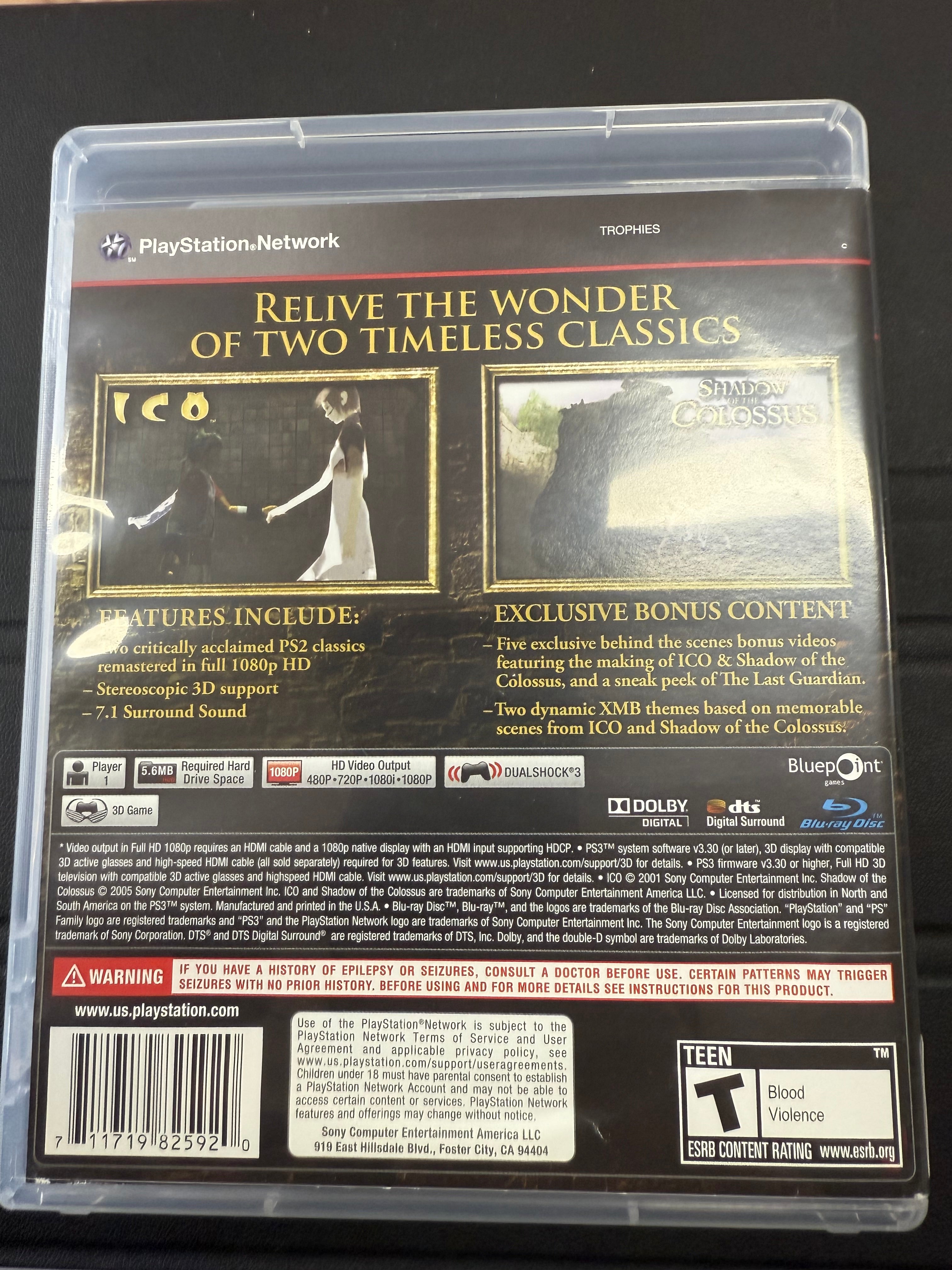 Ico & Shadow of the Colossus Collection