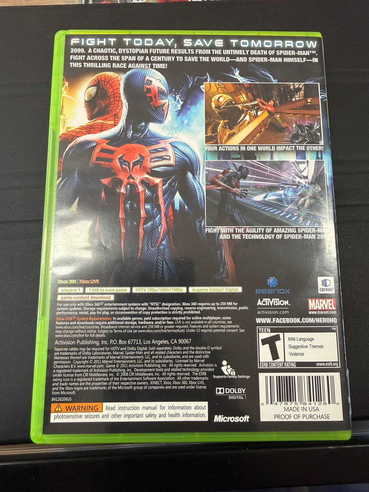 Spider-Man Edge Of Time