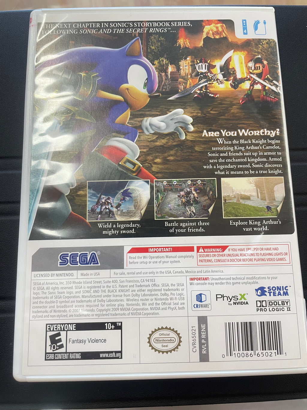 Sonic and the black Knight