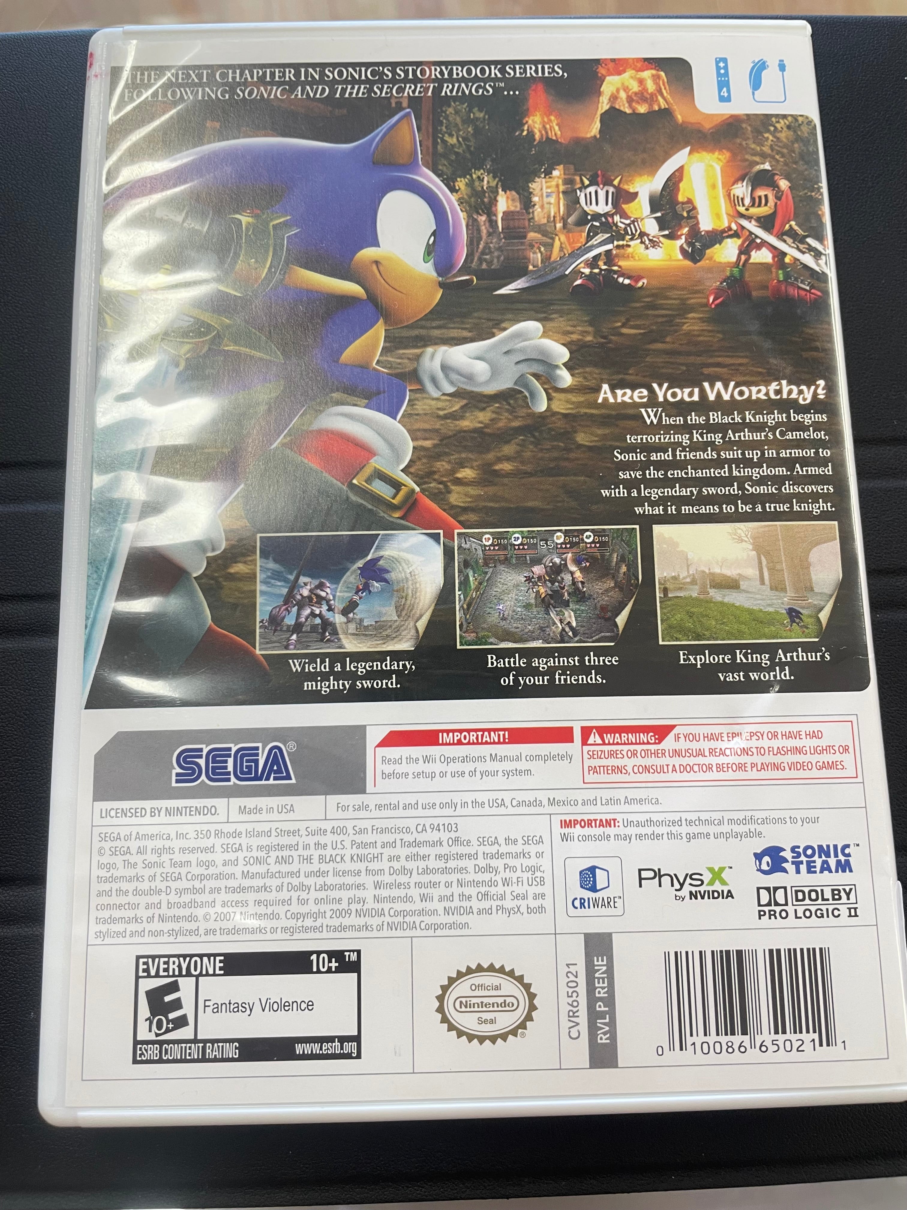 Sonic and the black Knight