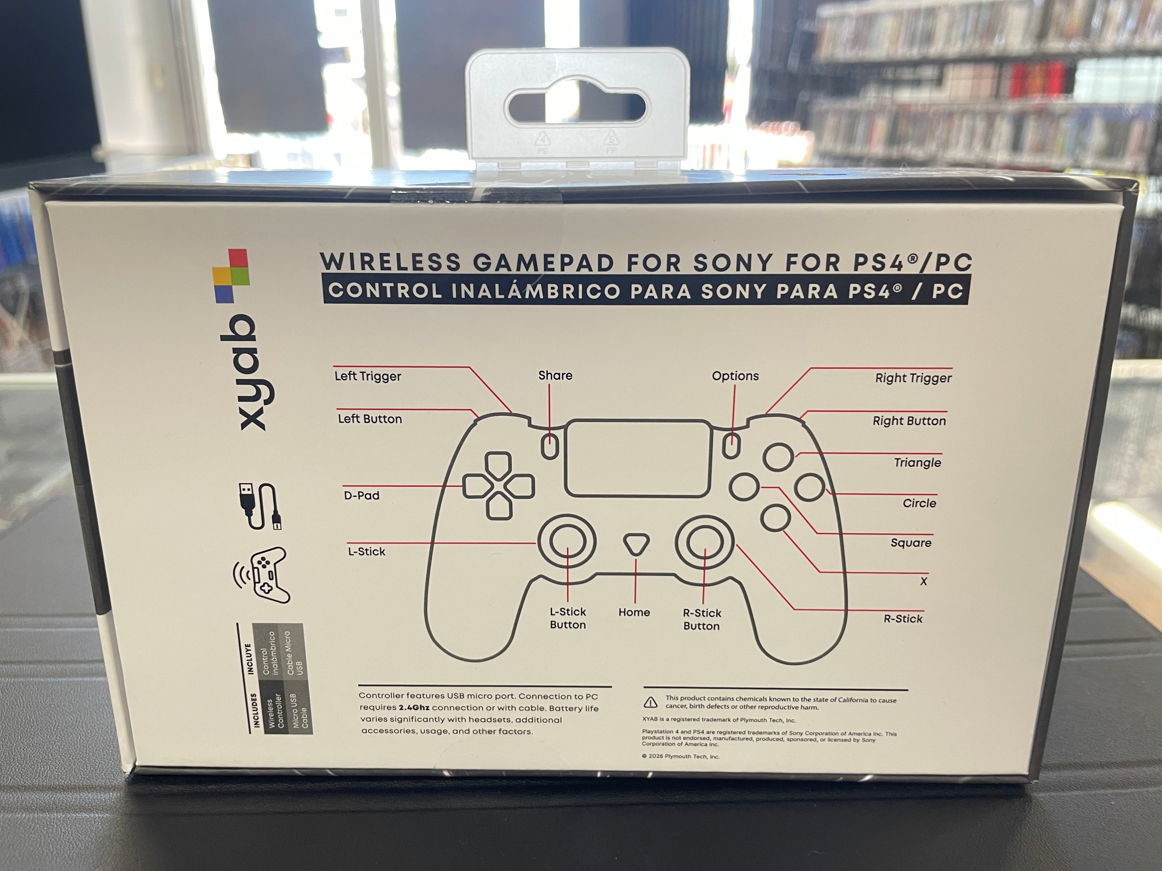 PlayStation 4 controller Pitch Black wireless ( Third party)