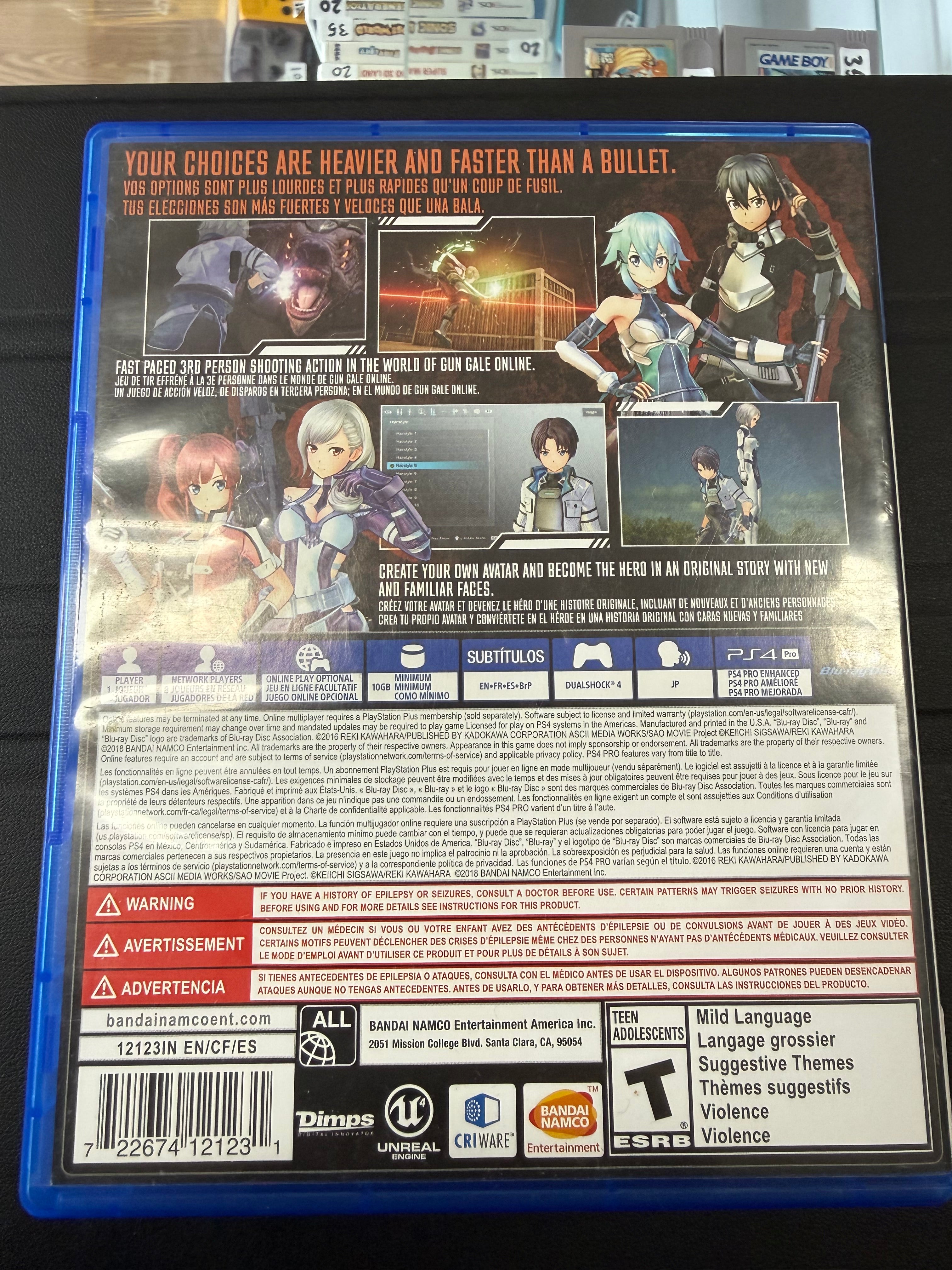 Sword Art Online: Fatal Bullet