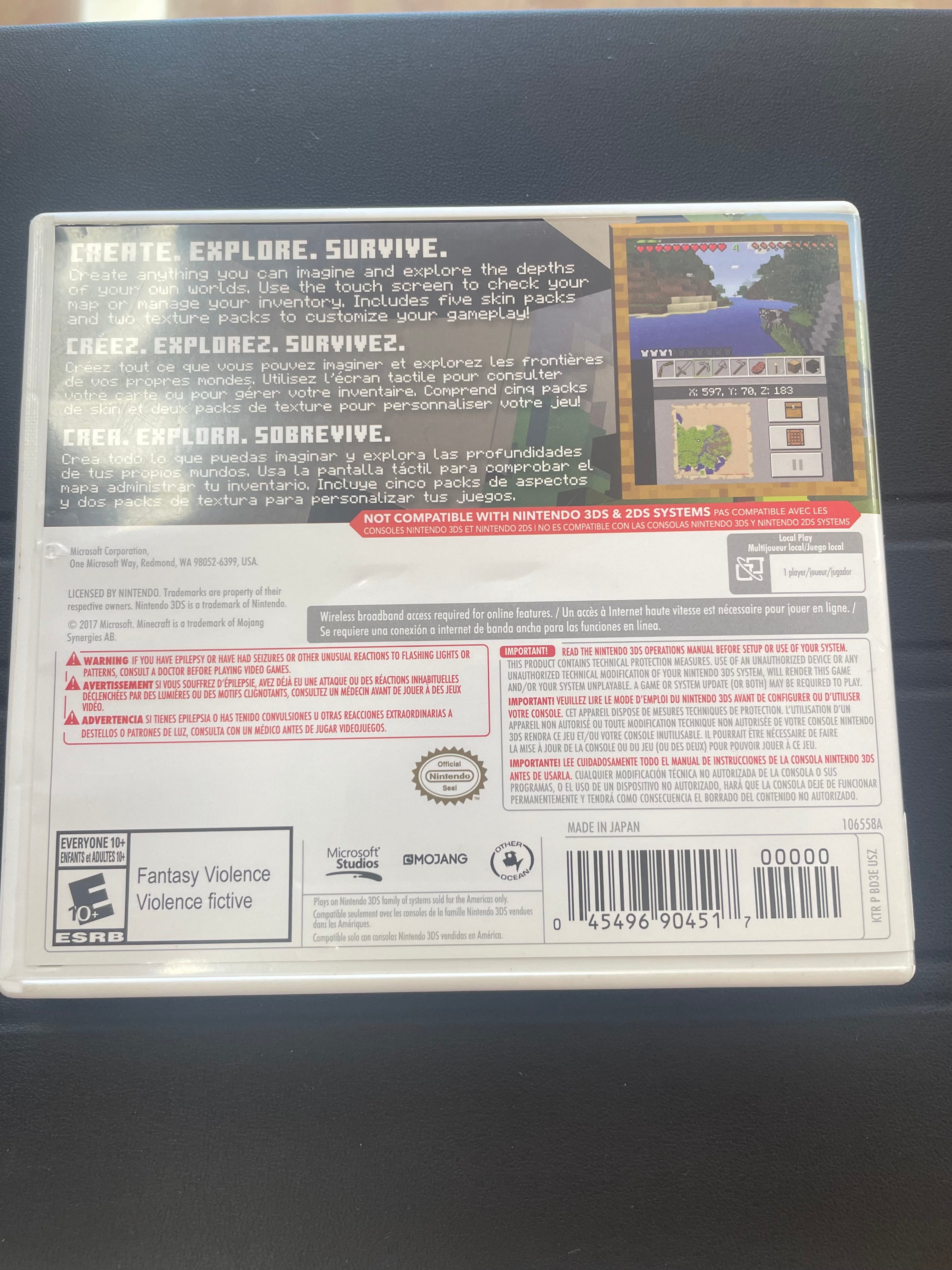 Minecraft New Nintendo 3DS Edition