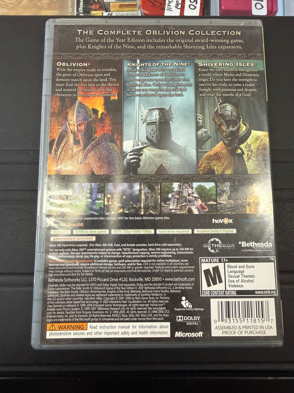 Elder Scrolls IV Oblivion [Game of the Year]