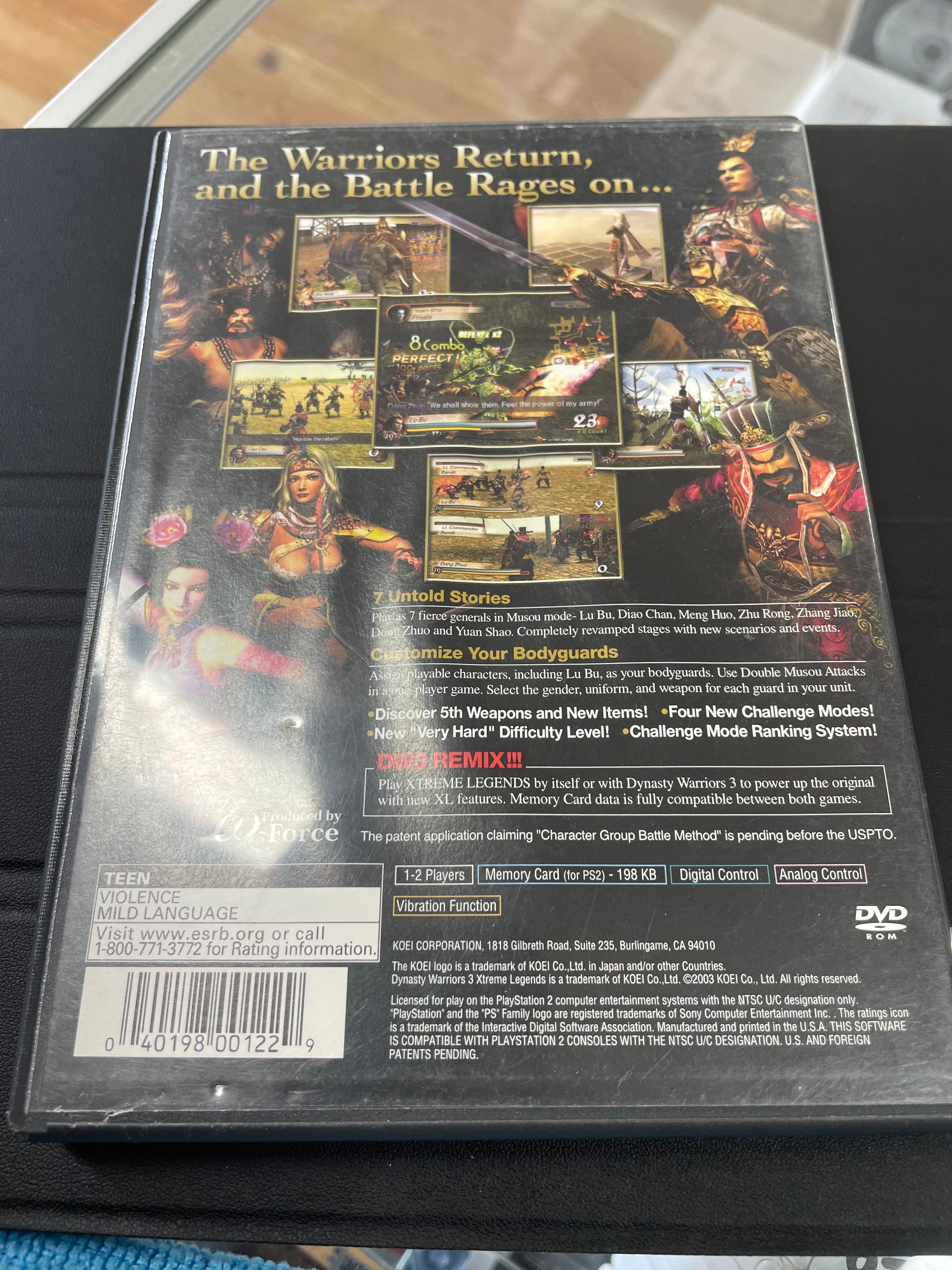 Dynasty Warriors 3 Xtreme Legends