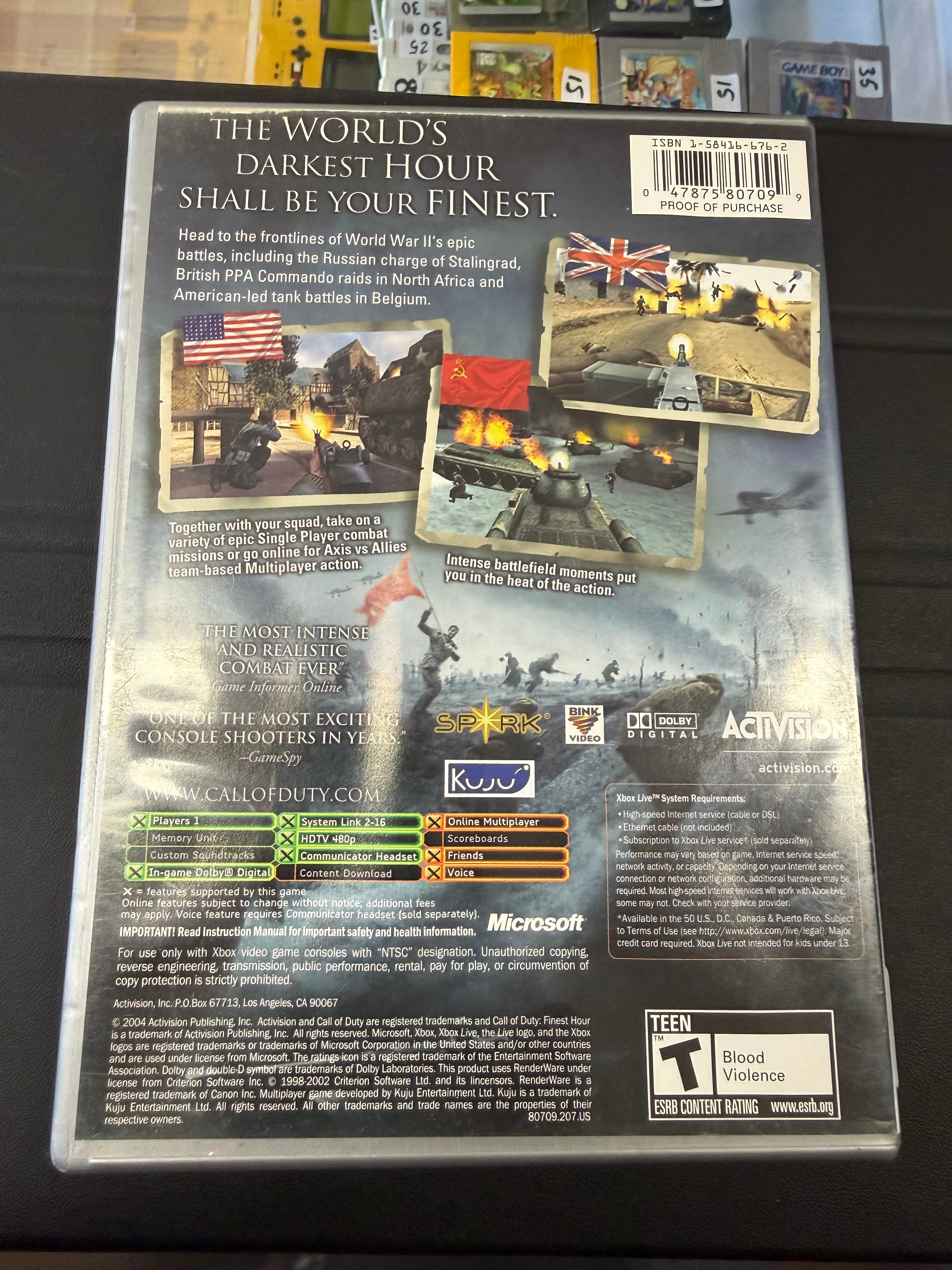 Call of Duty Finest Hour [Platinum Hits]