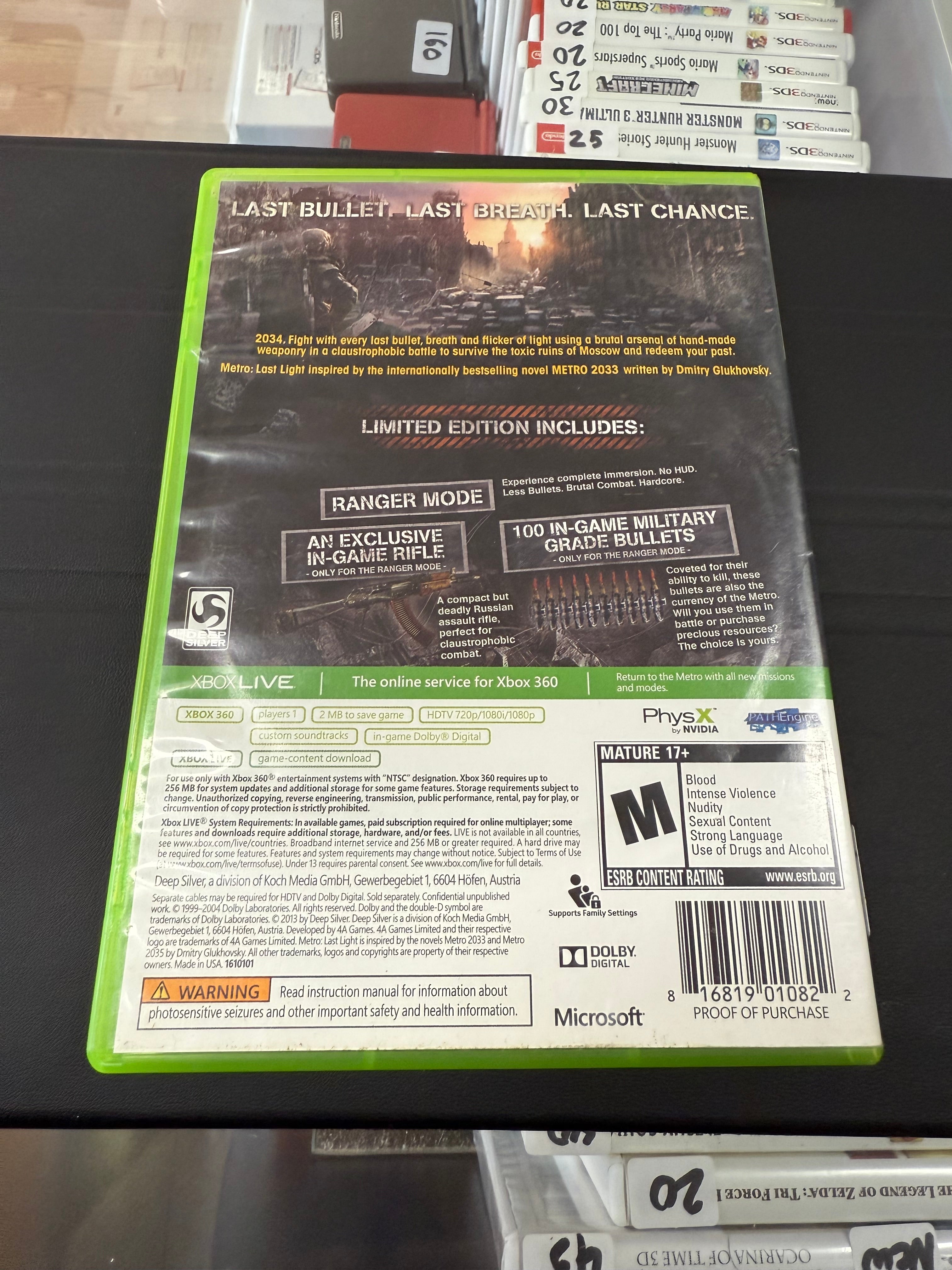 Metro: Last Light [Limited Edition]