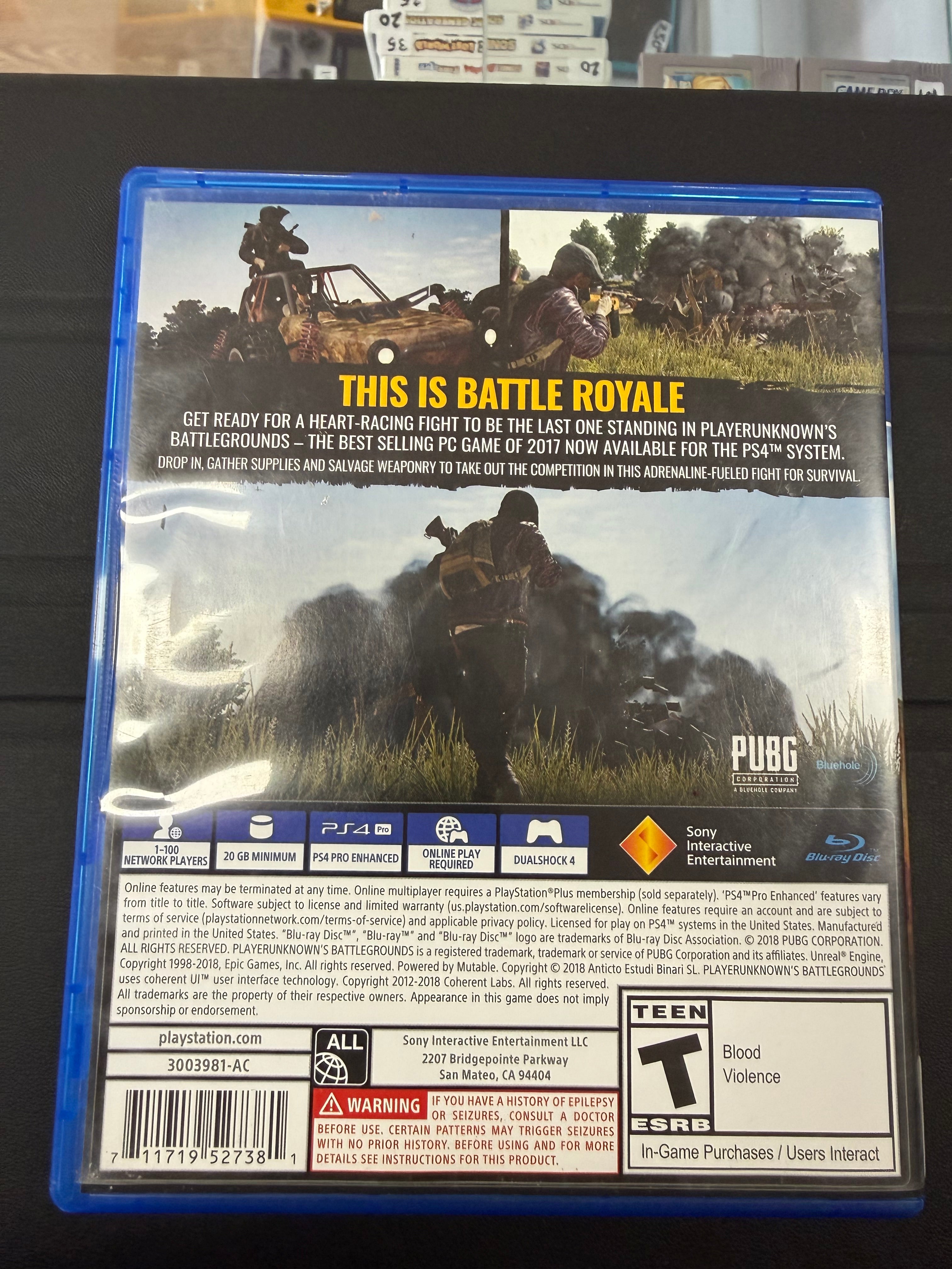 PlayerUnknown's Battlegrounds