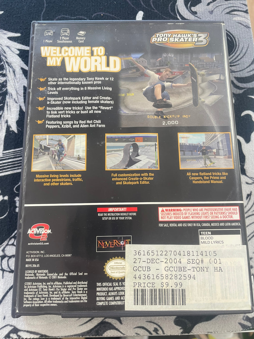 Tony Hawk’s pro skater 3