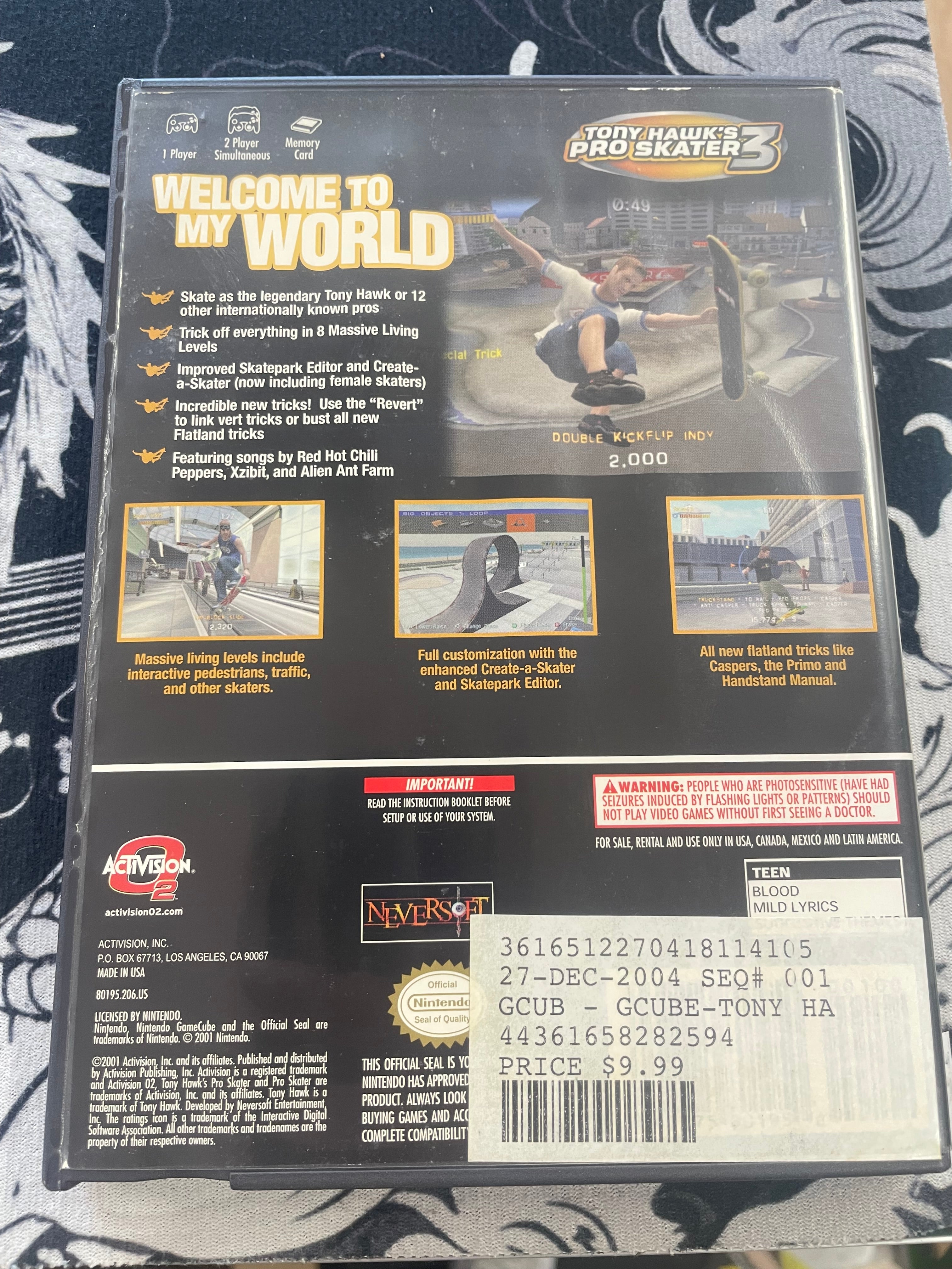 Tony Hawk’s pro skater 3