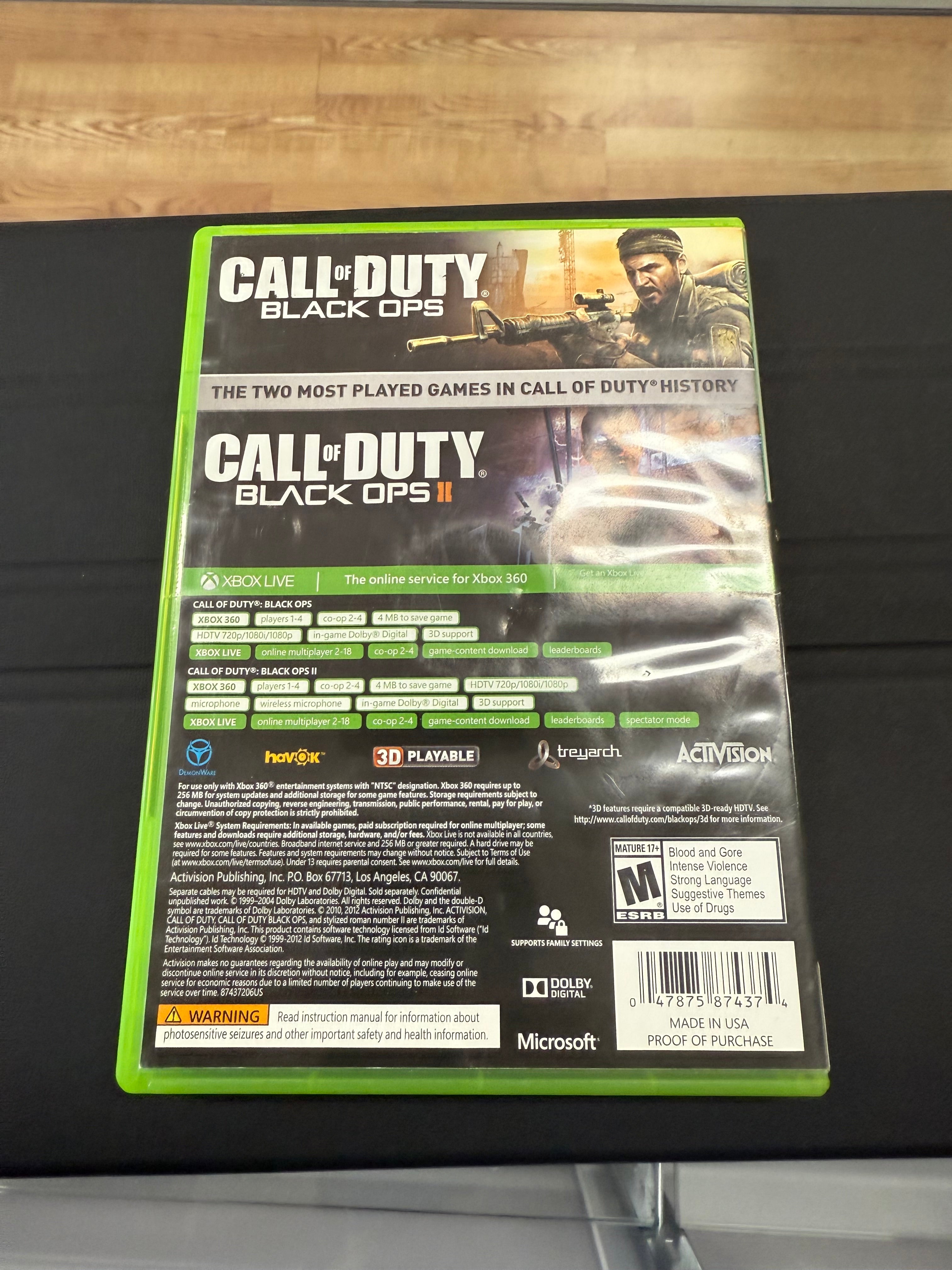 Call of Duty Black Ops I and II Combo Pack