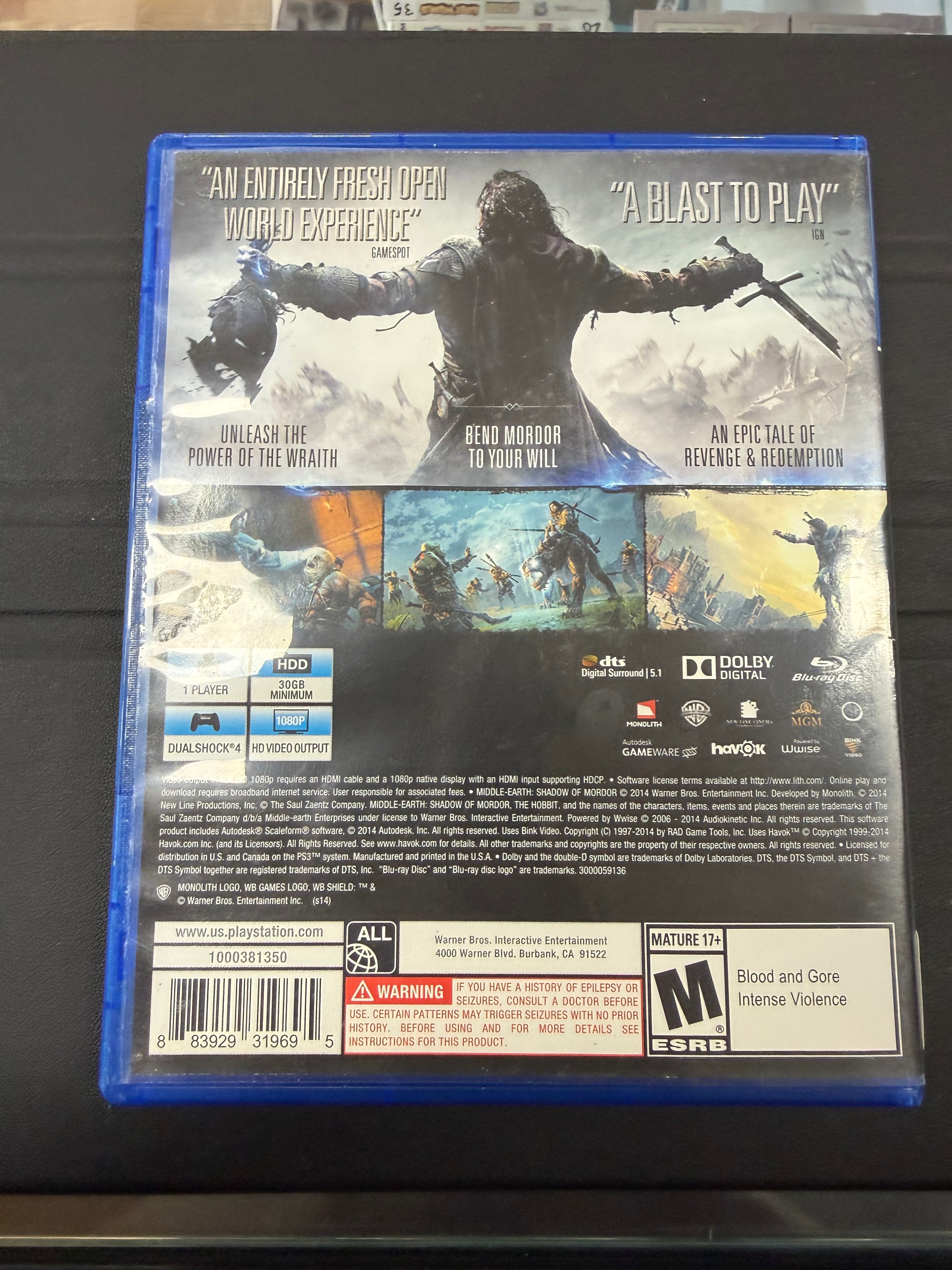 Middle Earth: Shadow of Mordor