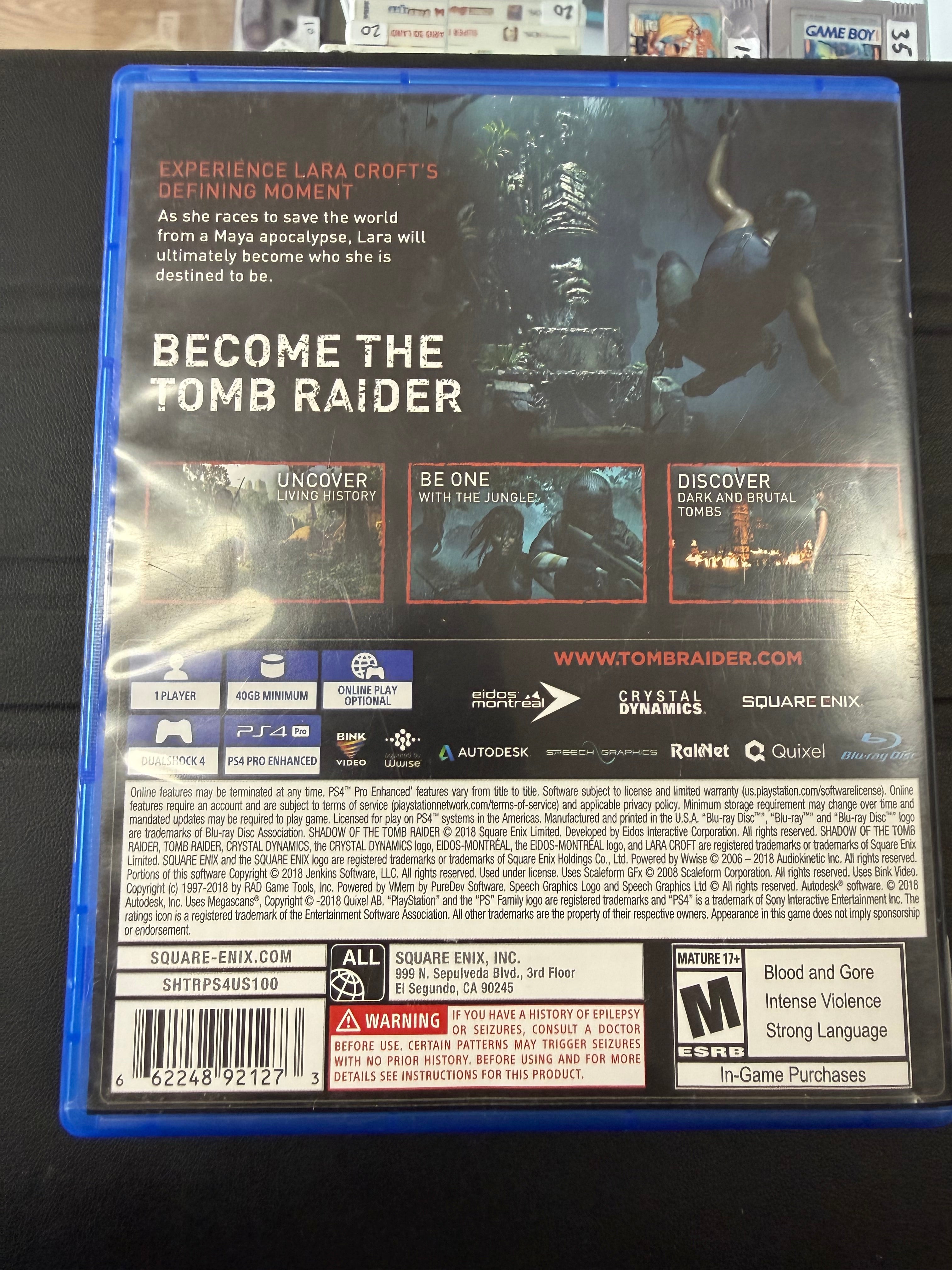 Shadow of The Tomb Raider