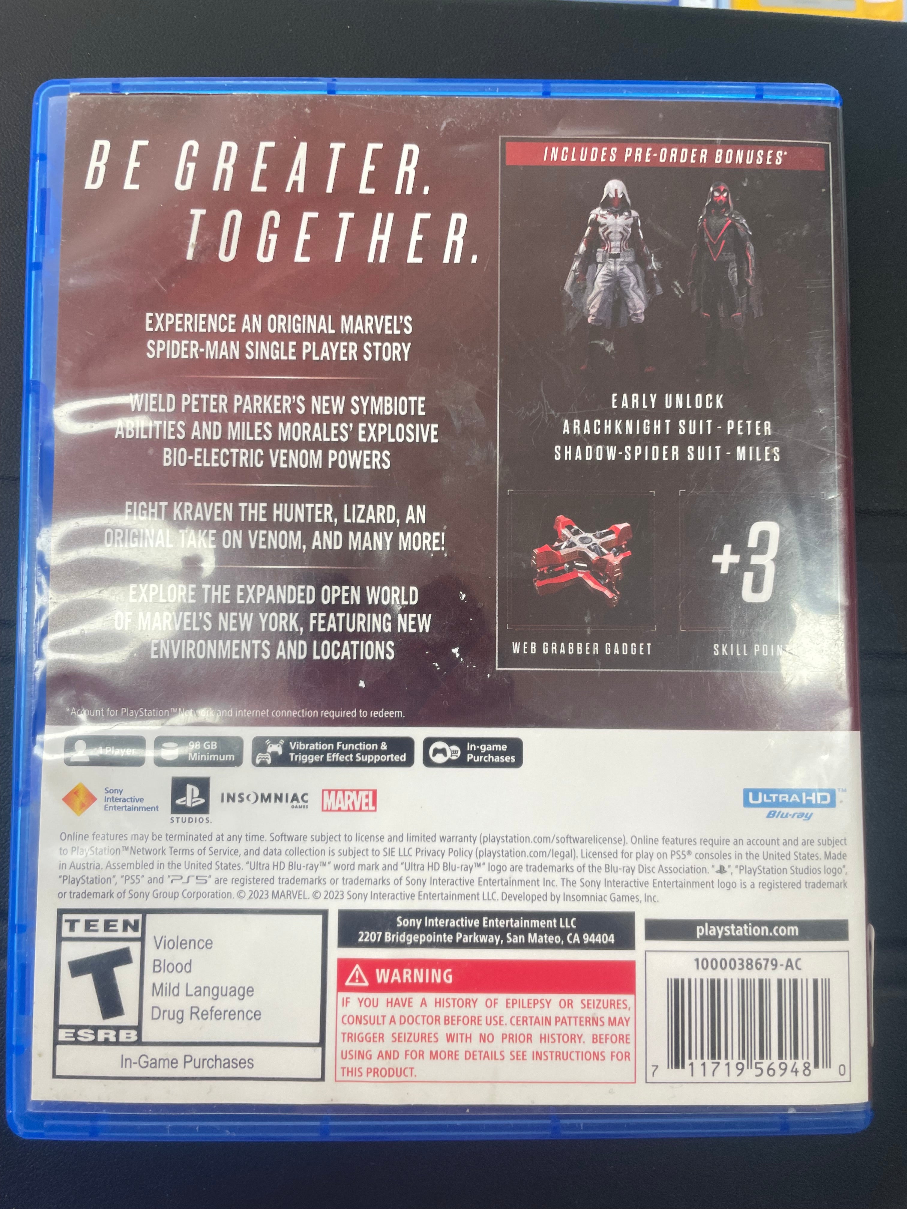 Spider man 2 launch edition