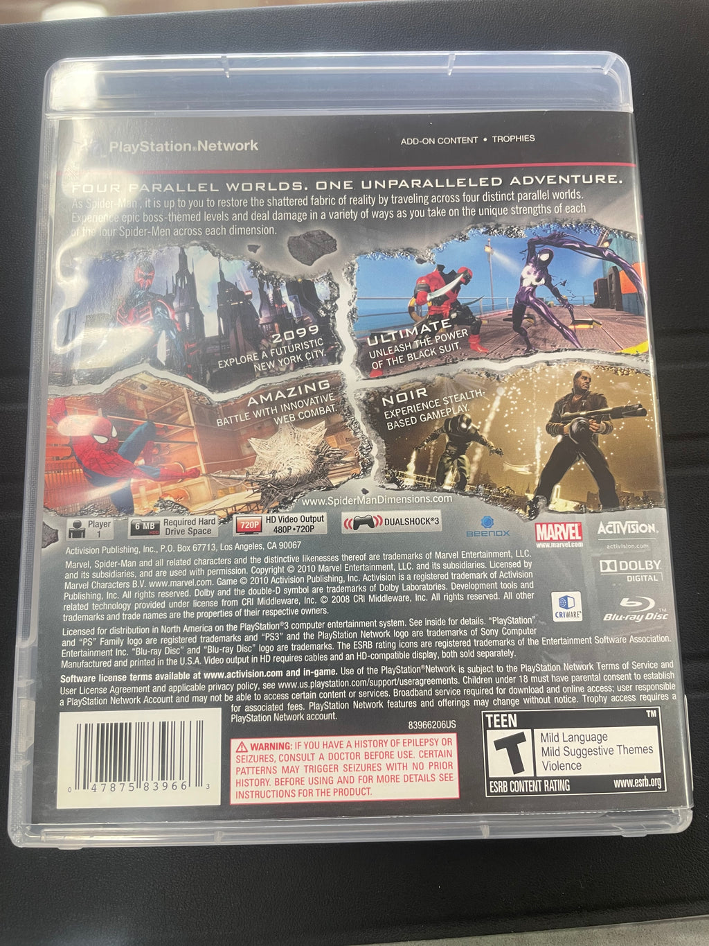 Spider man Shattered Dimensions