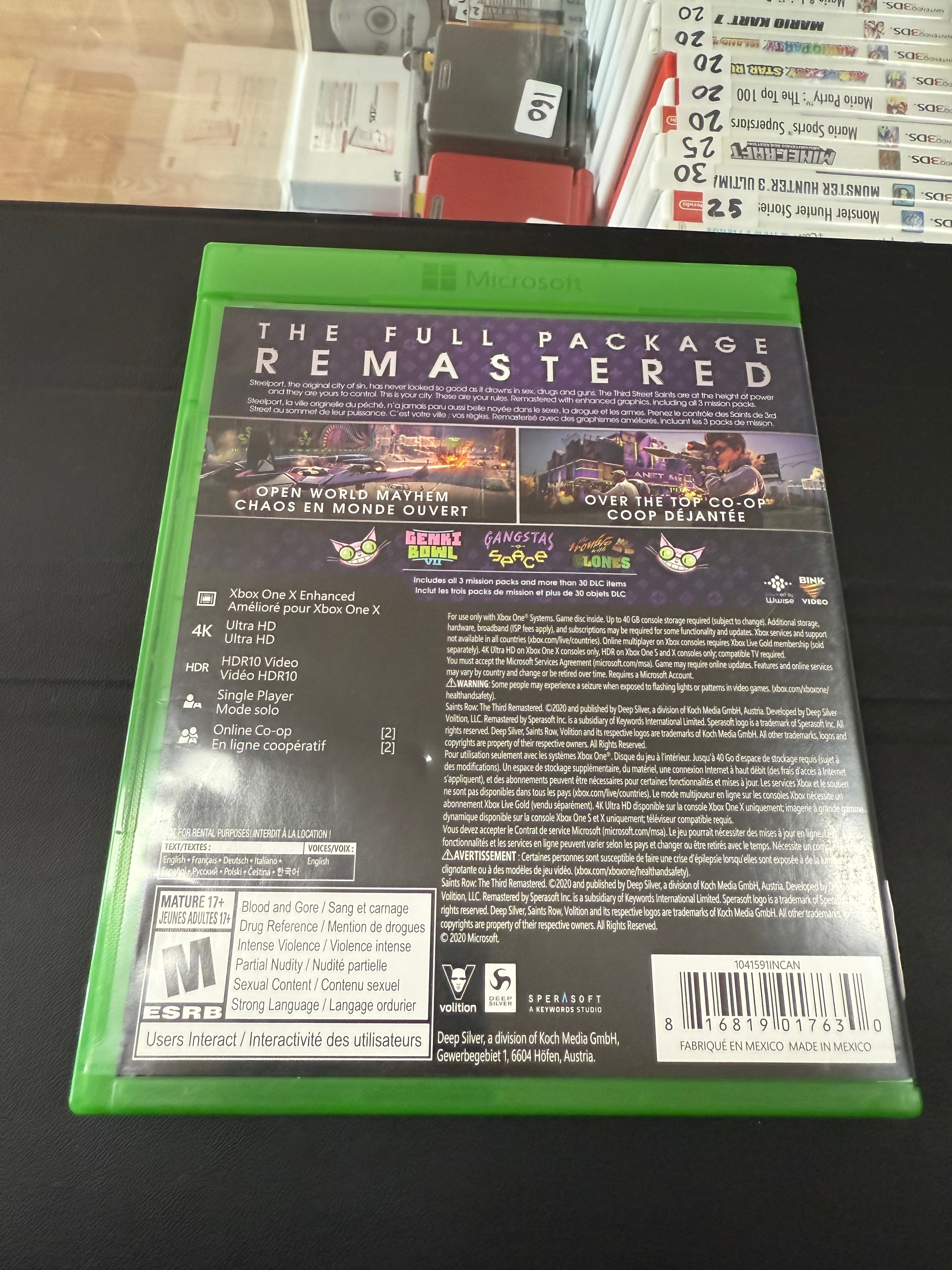 Saints Row The Third Remastered