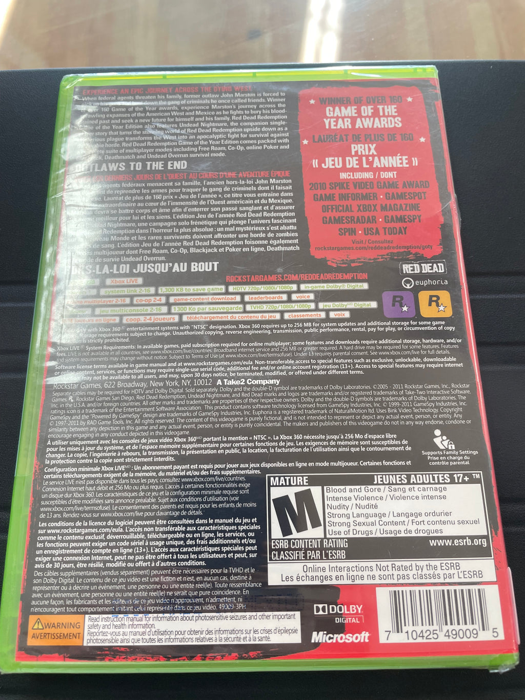 Red Dead Redemption game of the year edition