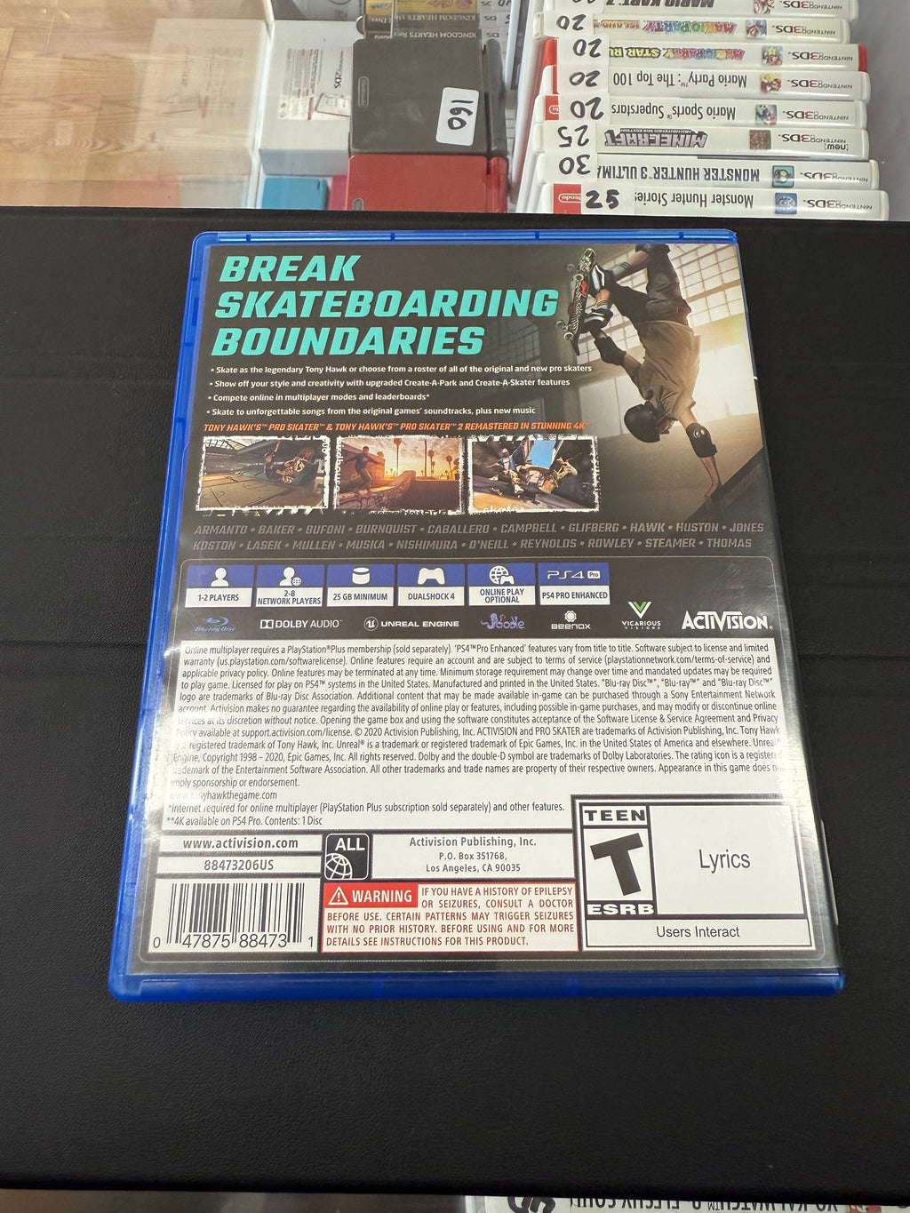Tony Hawk's Pro Skater 1 and 2
