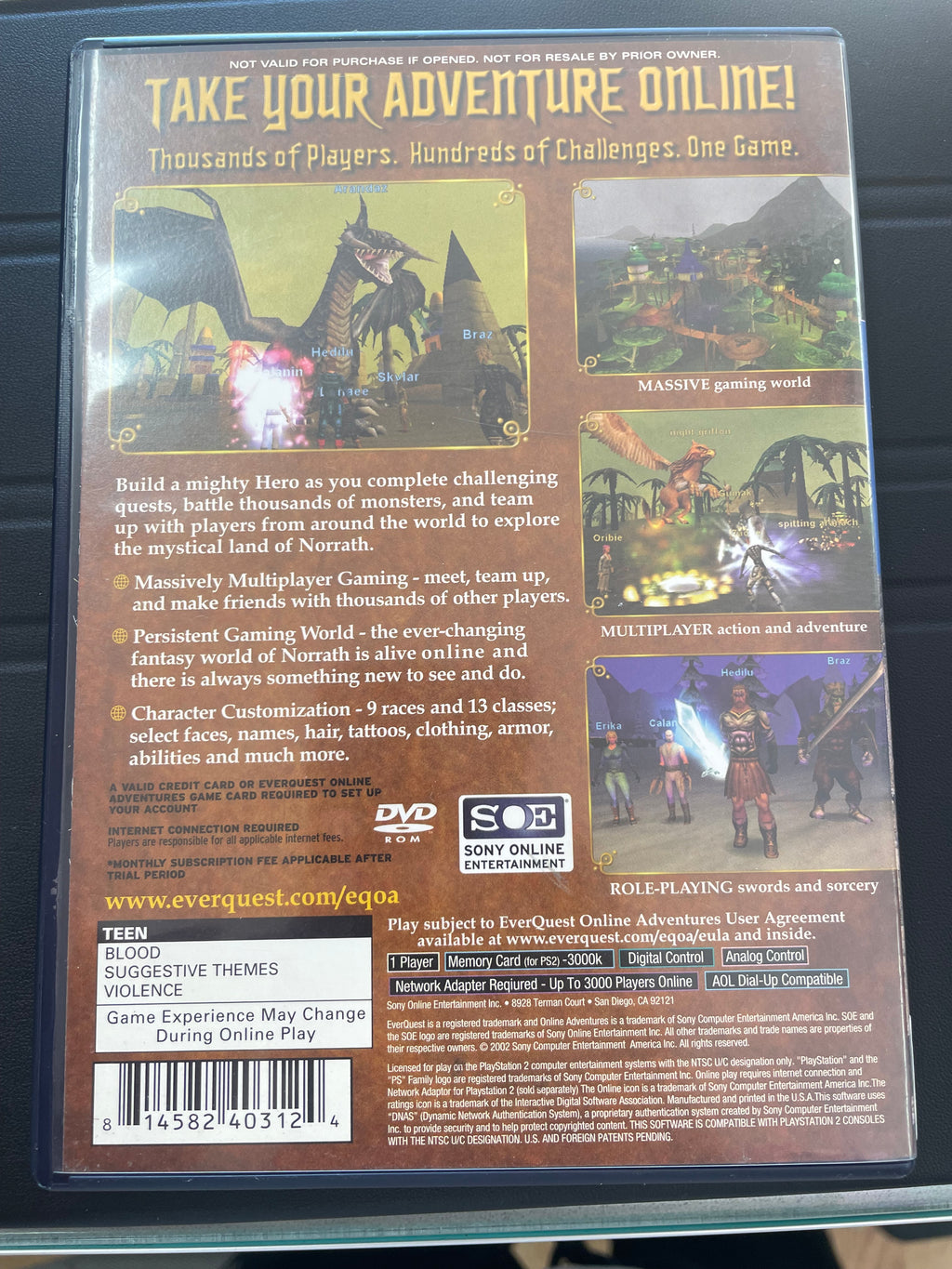 EverQuest online Adventures