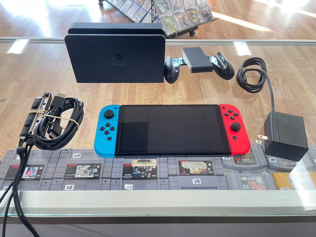 Nintendo Switch Oled Blue and Red