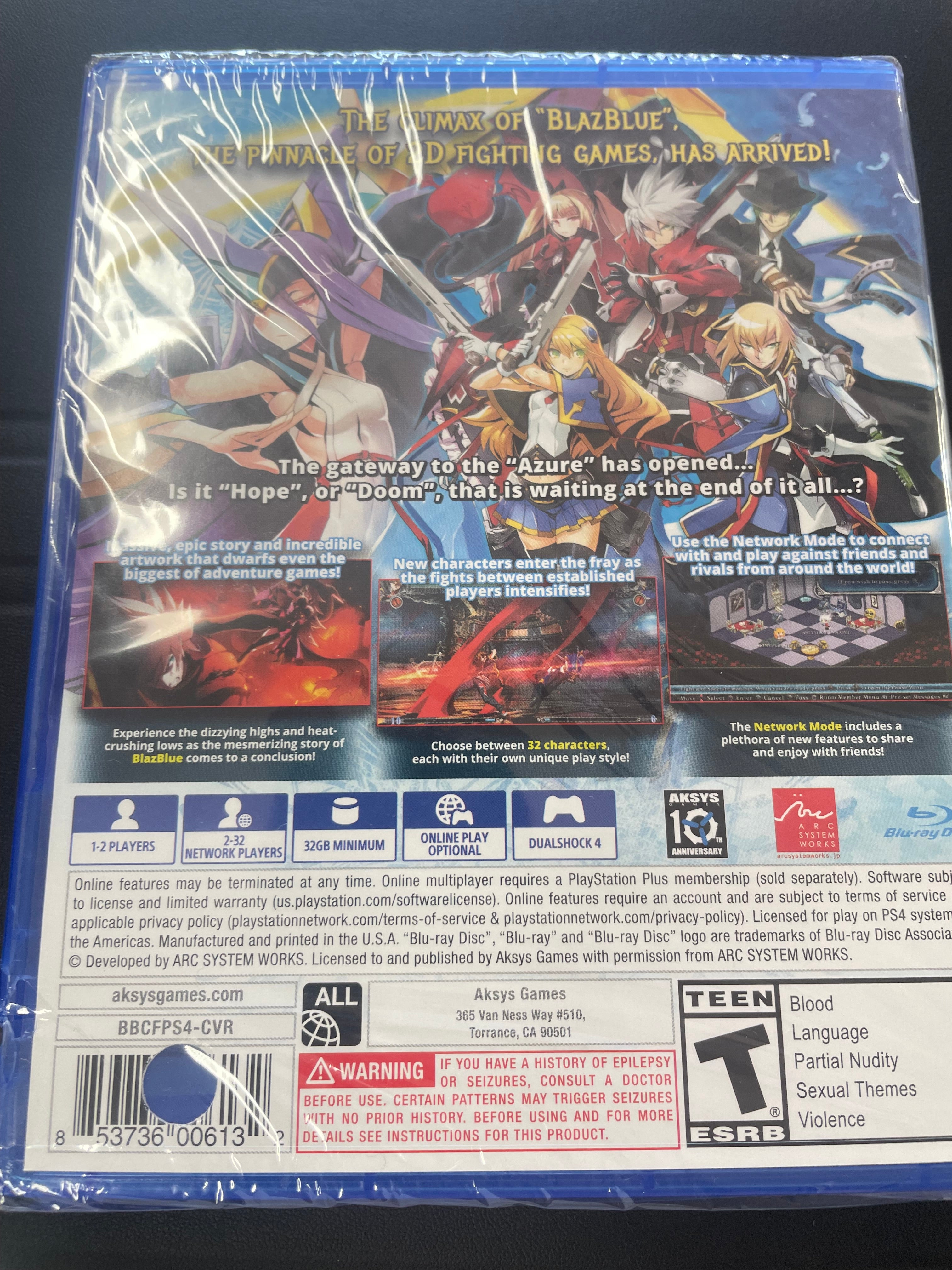 Blazblue Central fiction