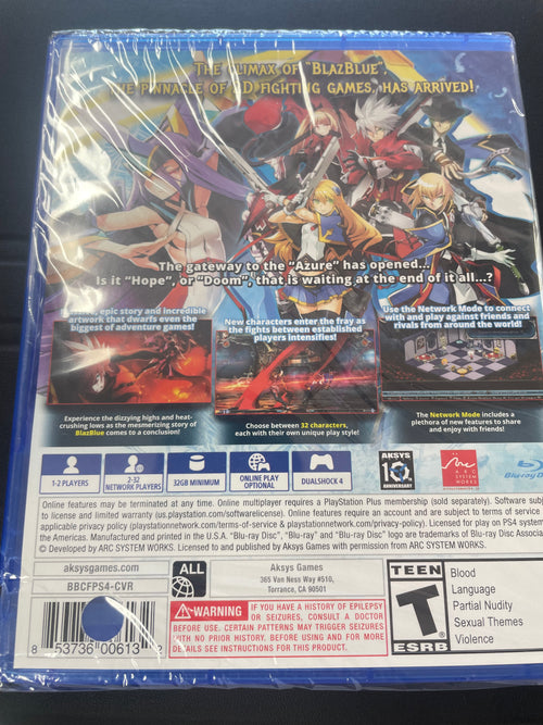 Blazblue Central fiction